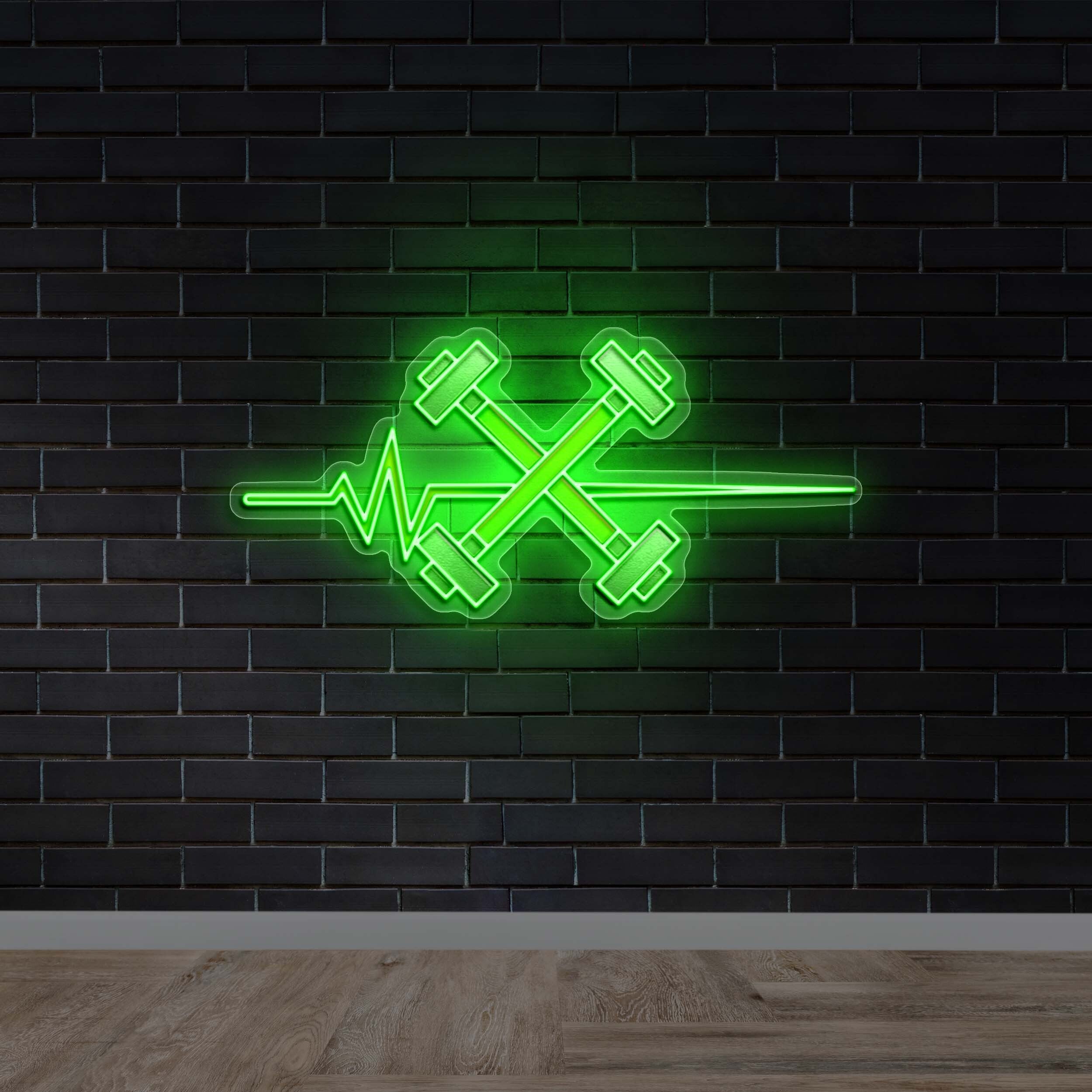 Dumbbells - Premium Neon Artwork