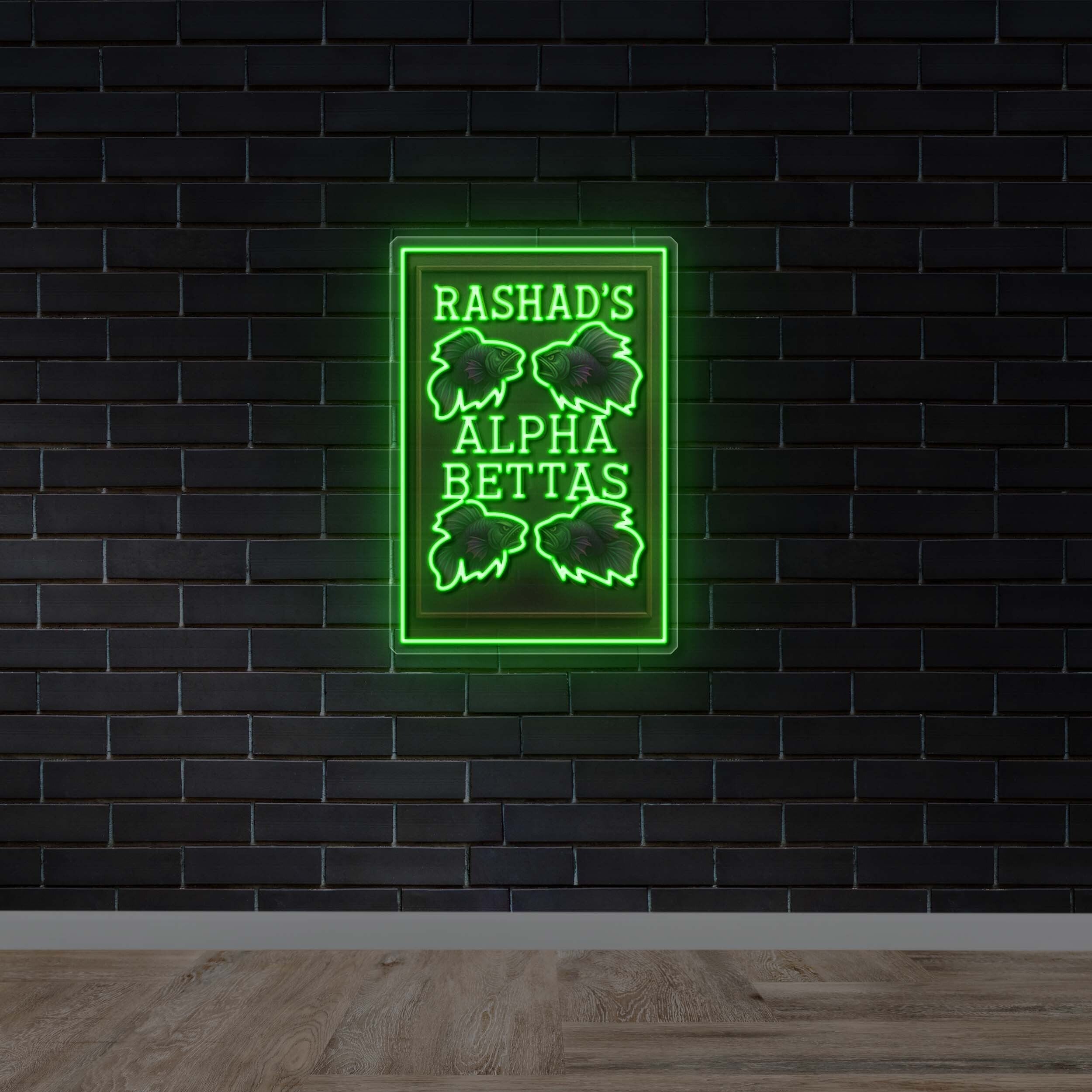 RASHAD’S ALPHA BETTAS - Premium Neon Artwork