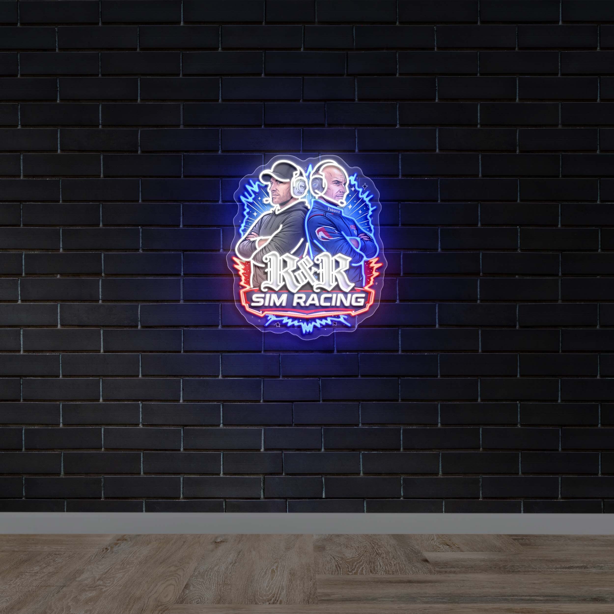 R & R Sim Racing - Premium Neon Artwork