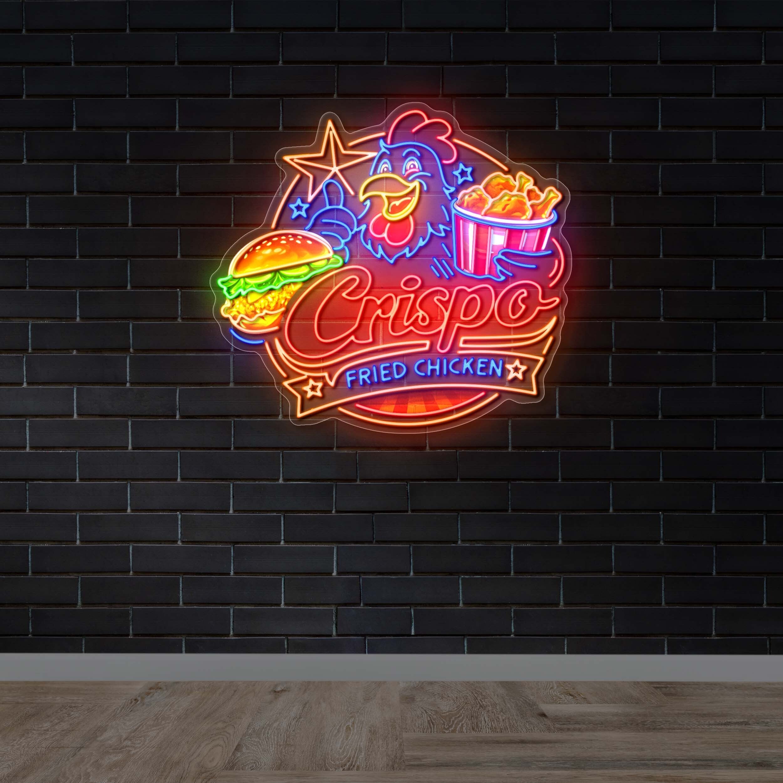 CRISPO - Premium Neon Artwork