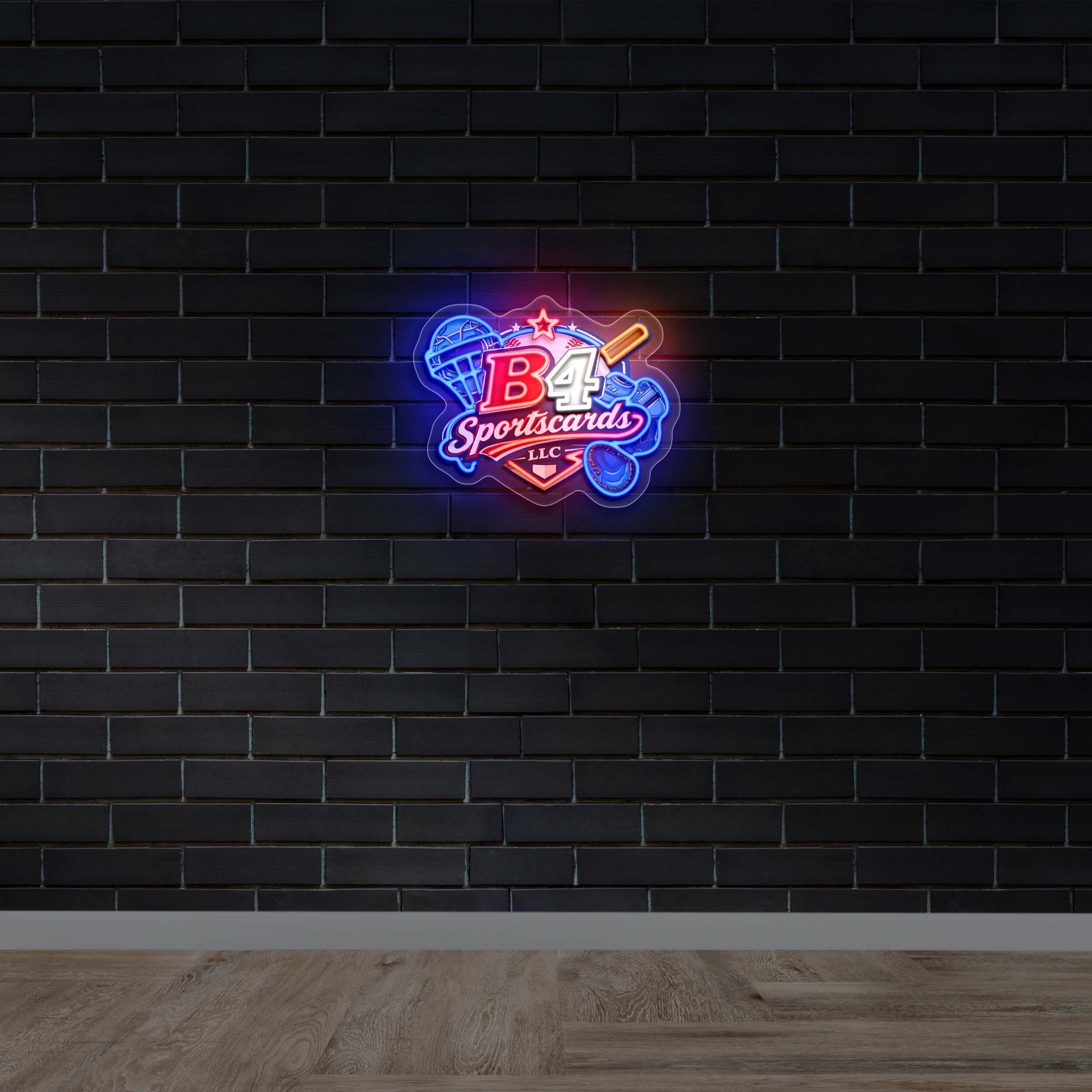 B4sportscardsLLC - Premium Neon Artwork