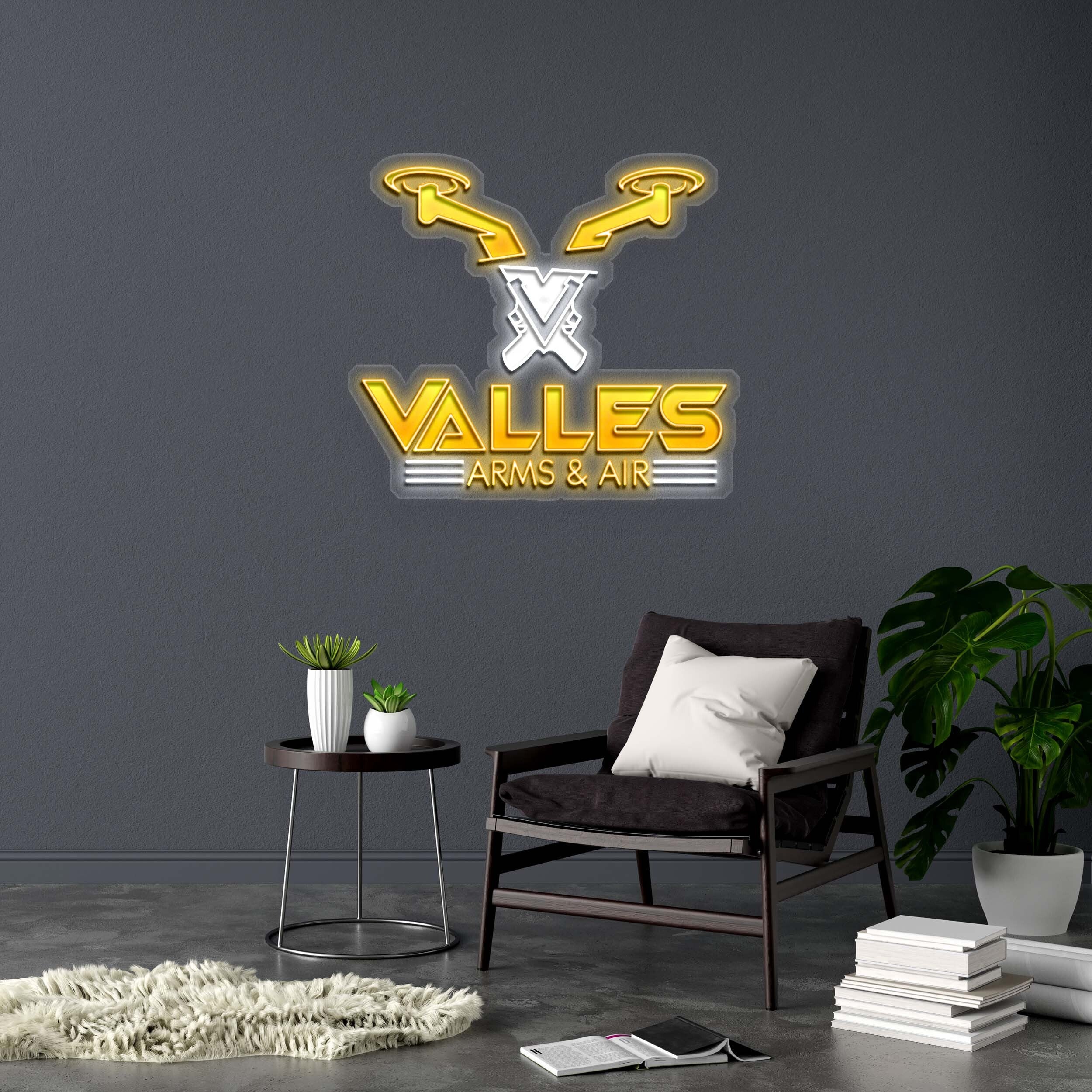 VALLES - Premium Neon Artwork