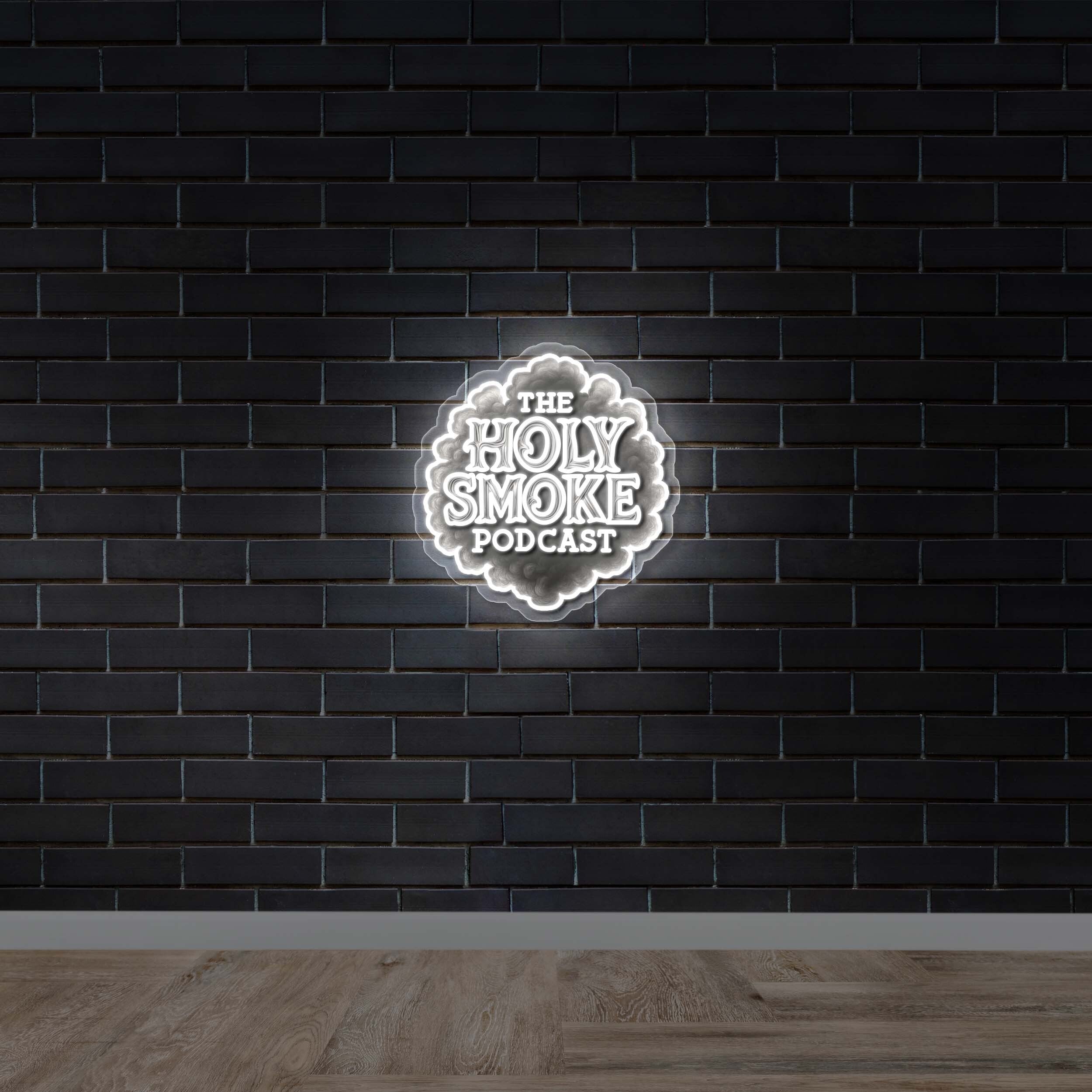 THE HOLY SMOKE PODCAST - Premium Neon Artwork