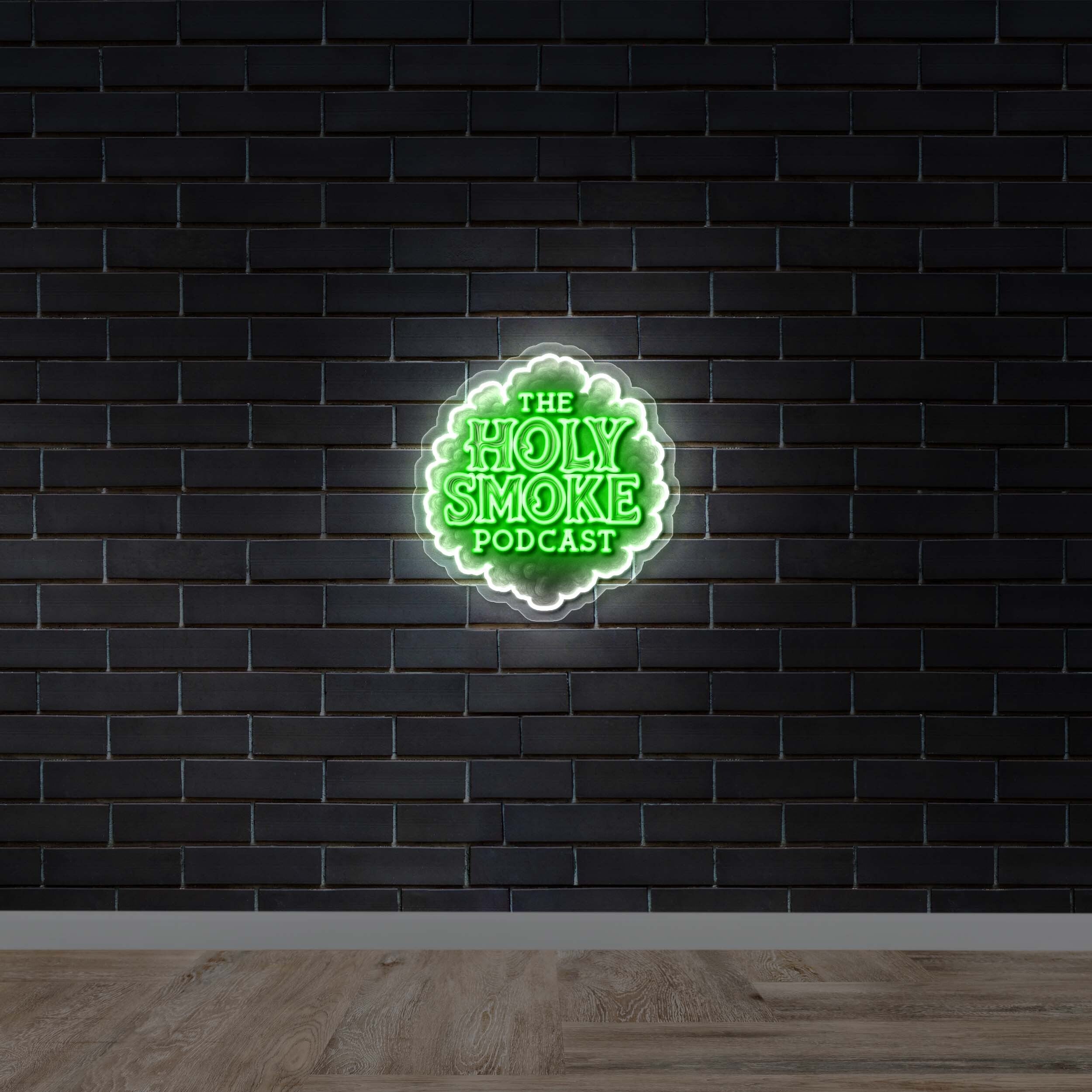 THE HOLY SMOKE PODCAST - Premium Neon Artwork