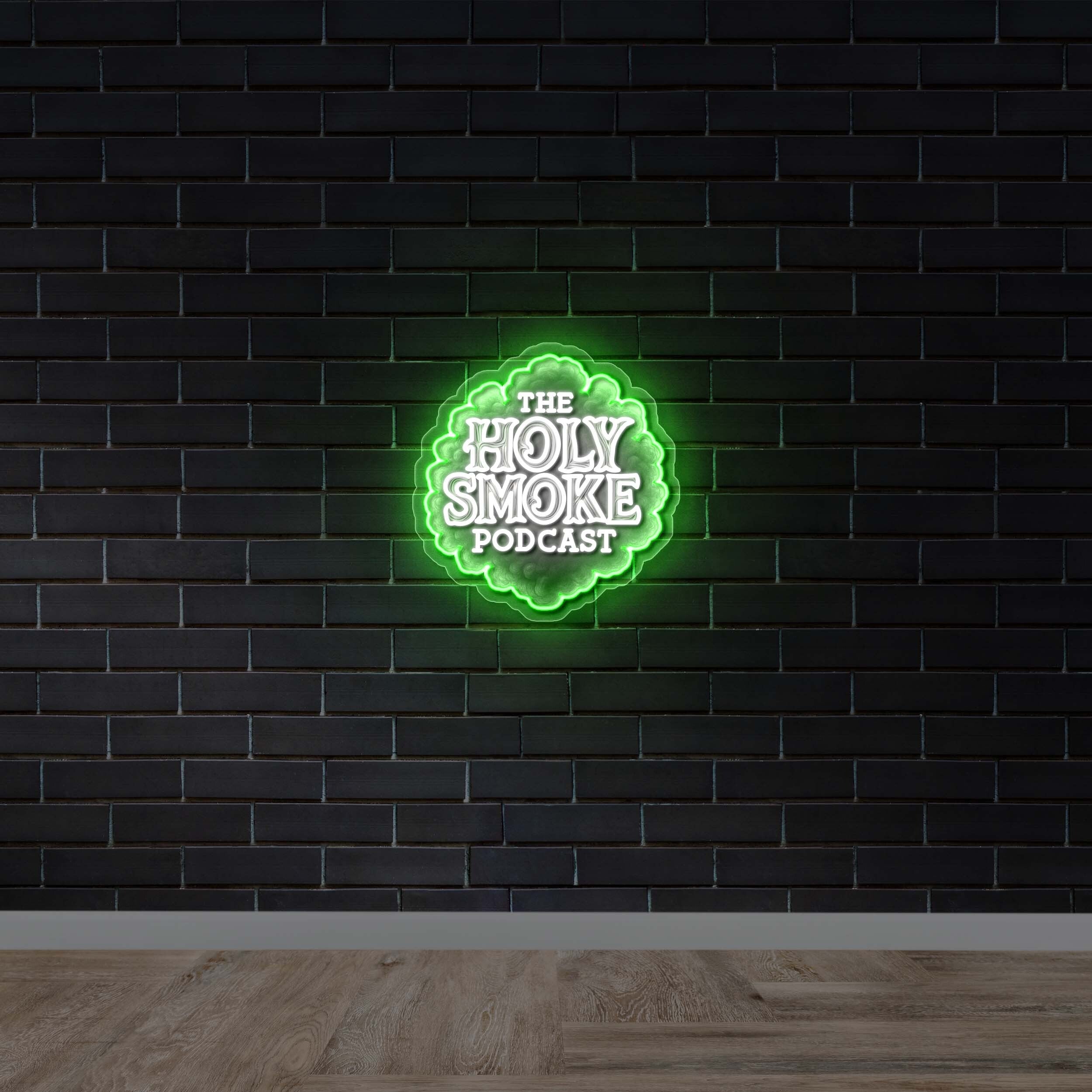 THE HOLY SMOKE PODCAST - Premium Neon Artwork