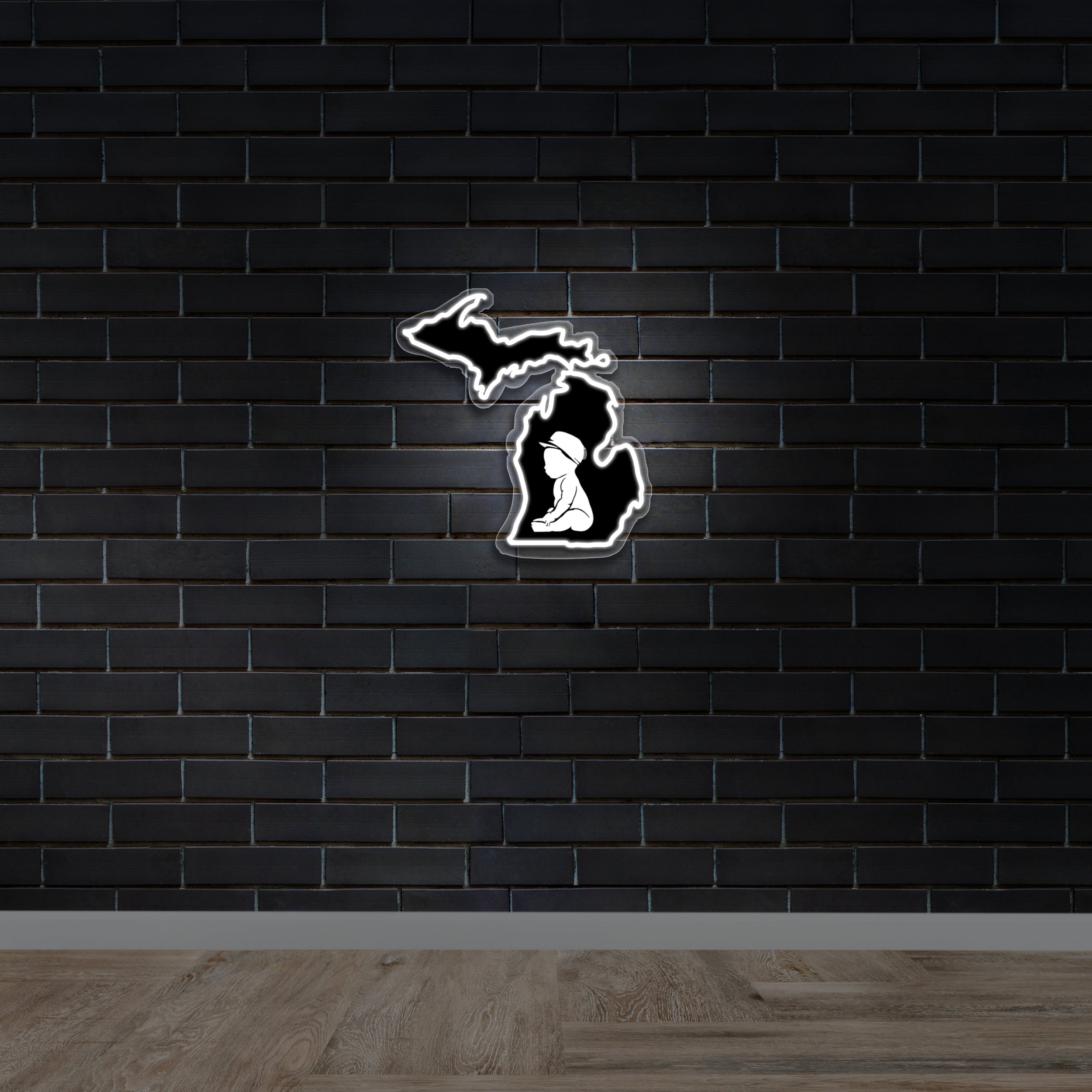 Baby Silhouette - Premium Neon Artwork