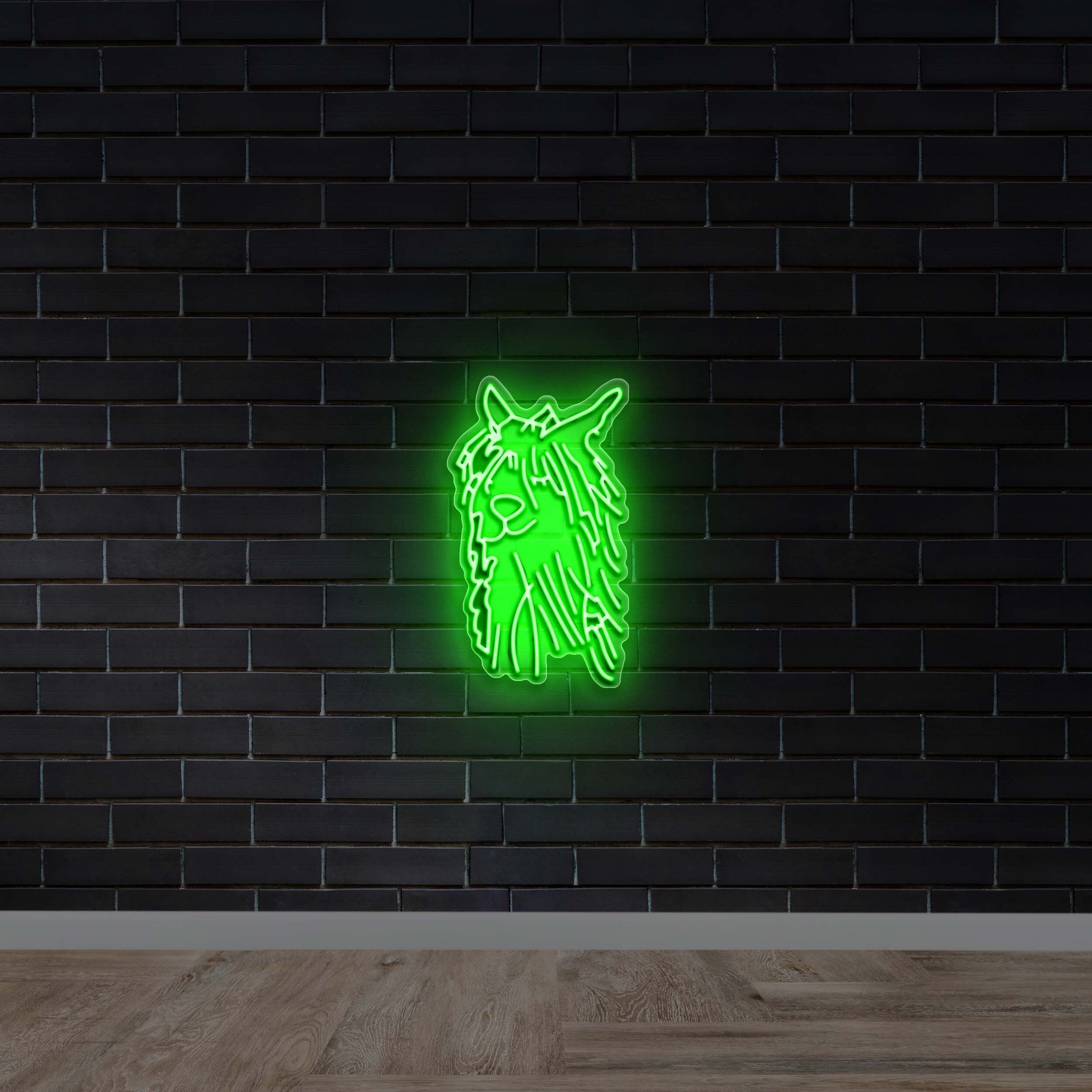Alpaca Head - Premium Neon Artwork