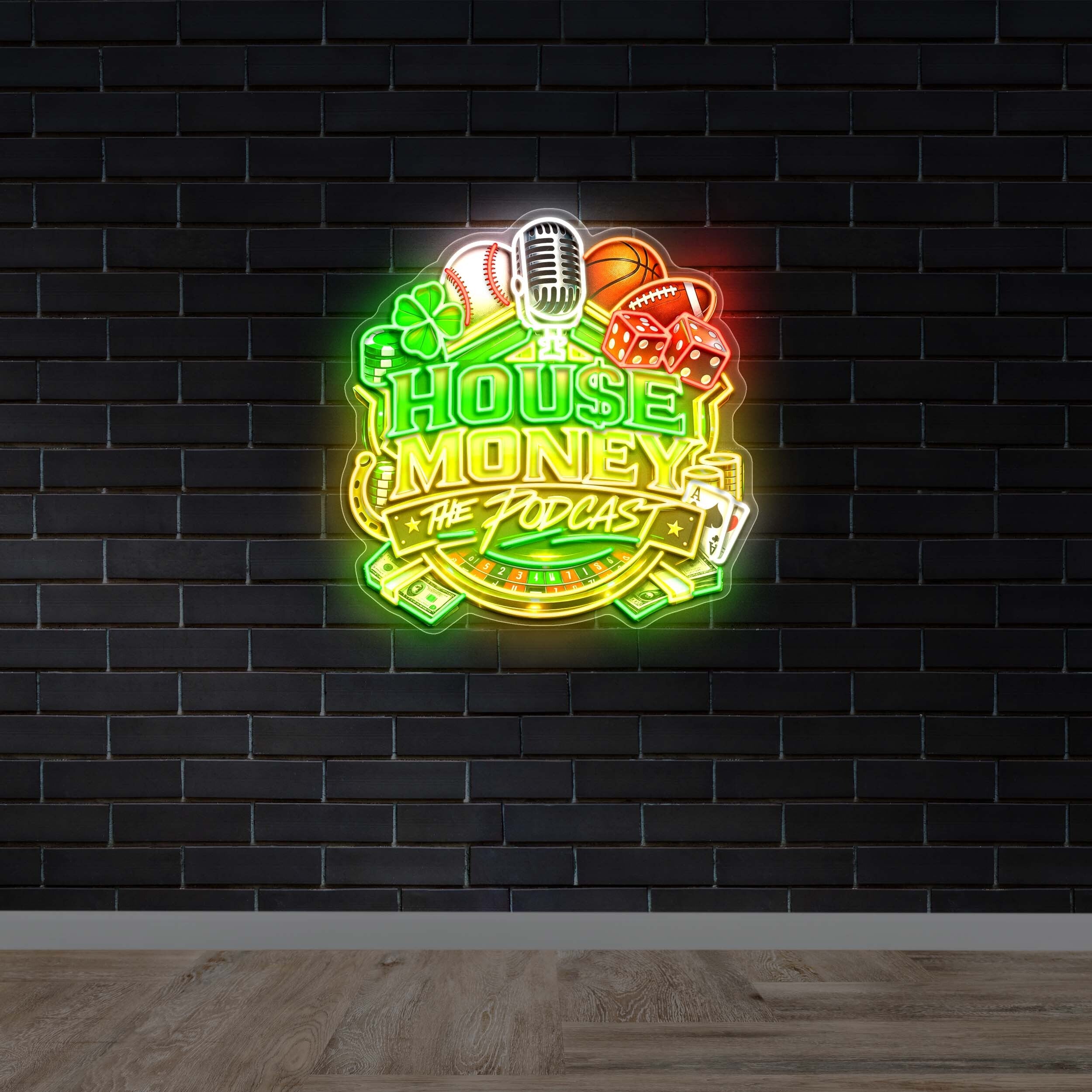 HOUSE MONEY THE PODCAST | 2nd version - Premium Neon Artwork