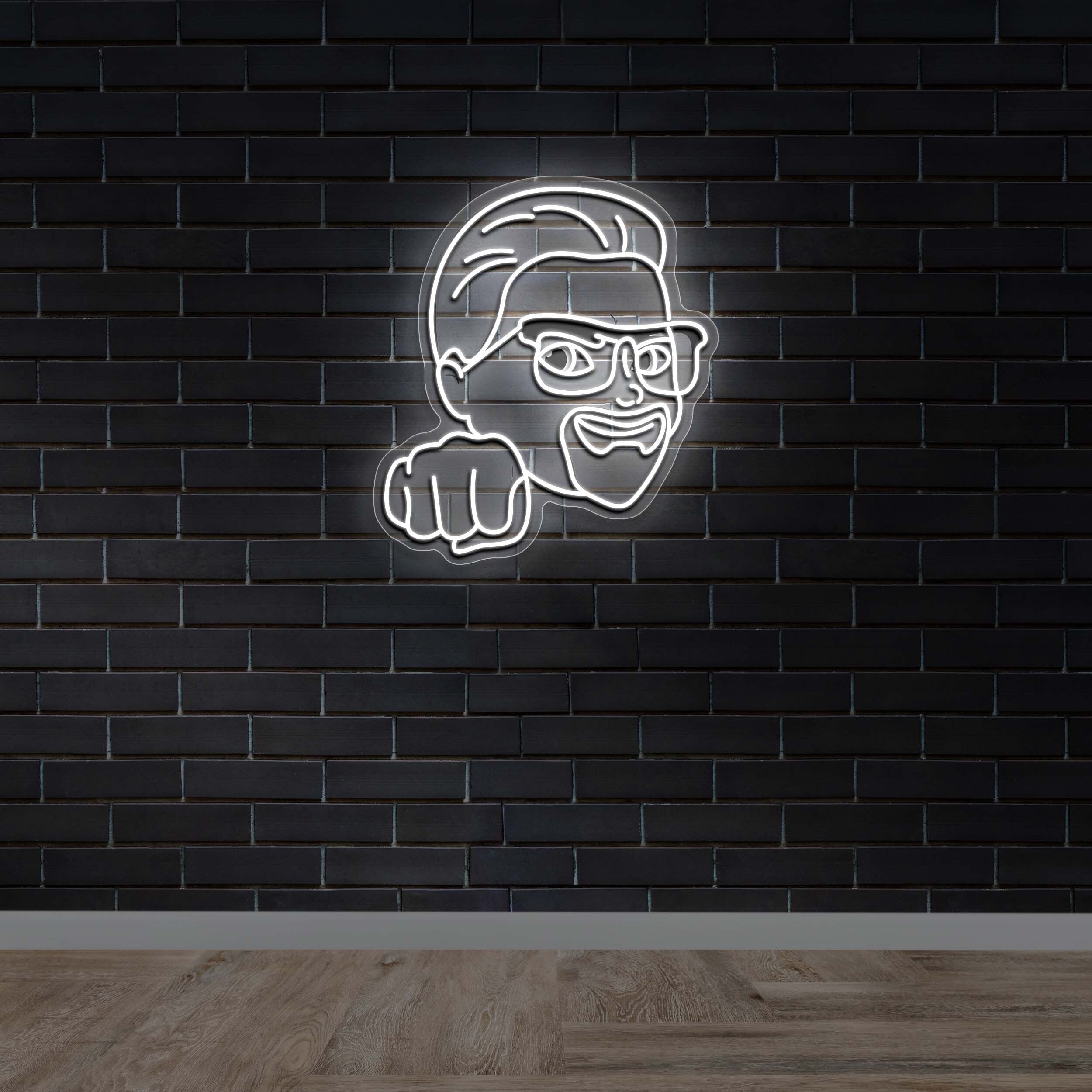 Bar Character Logo - Premium Neon Artwork