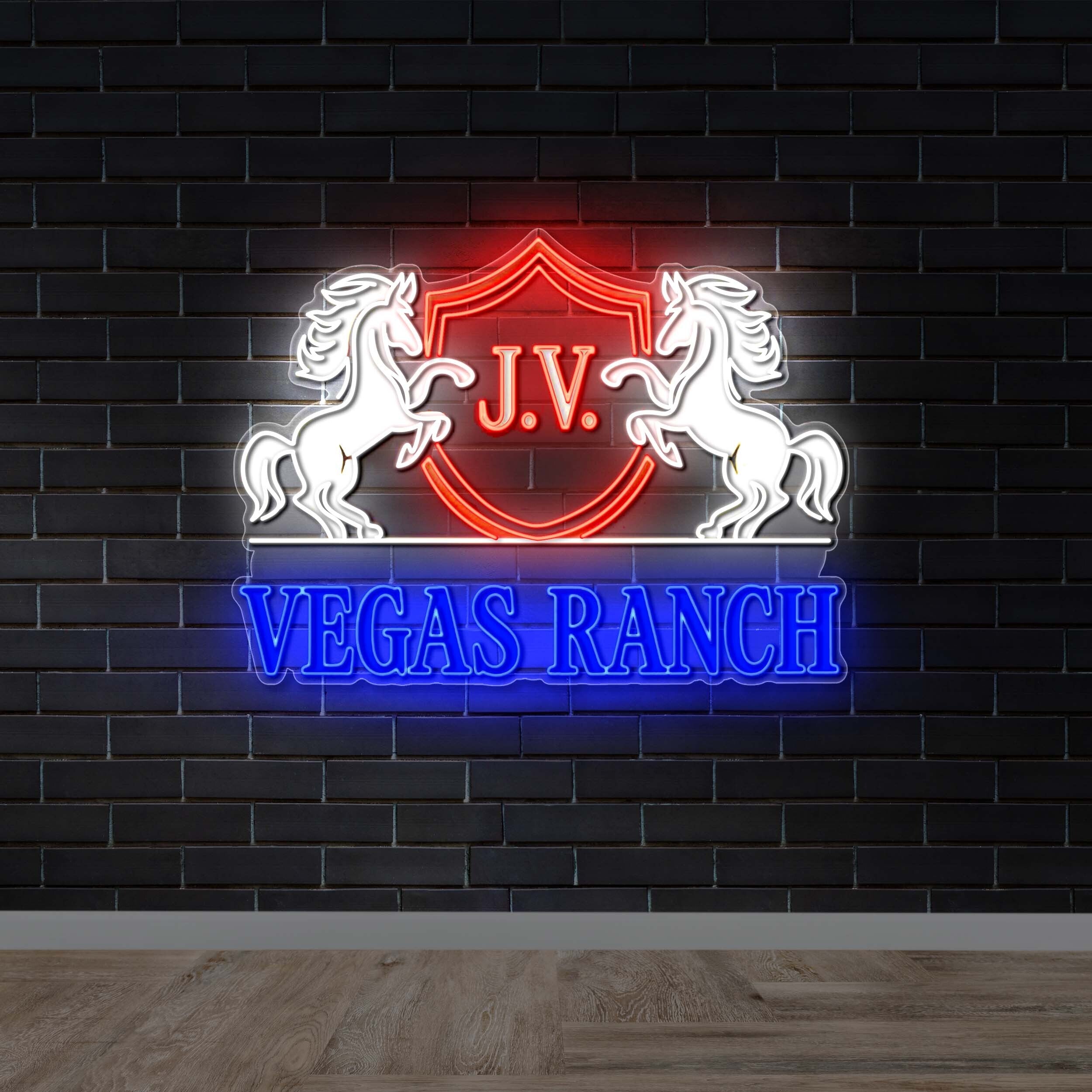 JV Vegas Ranch - Premium Neon Artwork