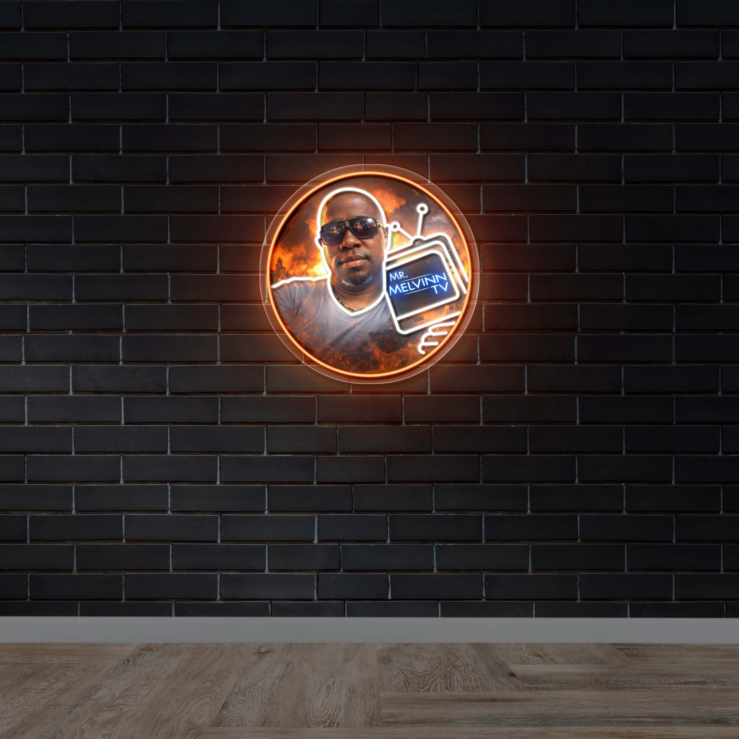 MR. MELVINN TV | 2nd Version - Premium Neon Artwork