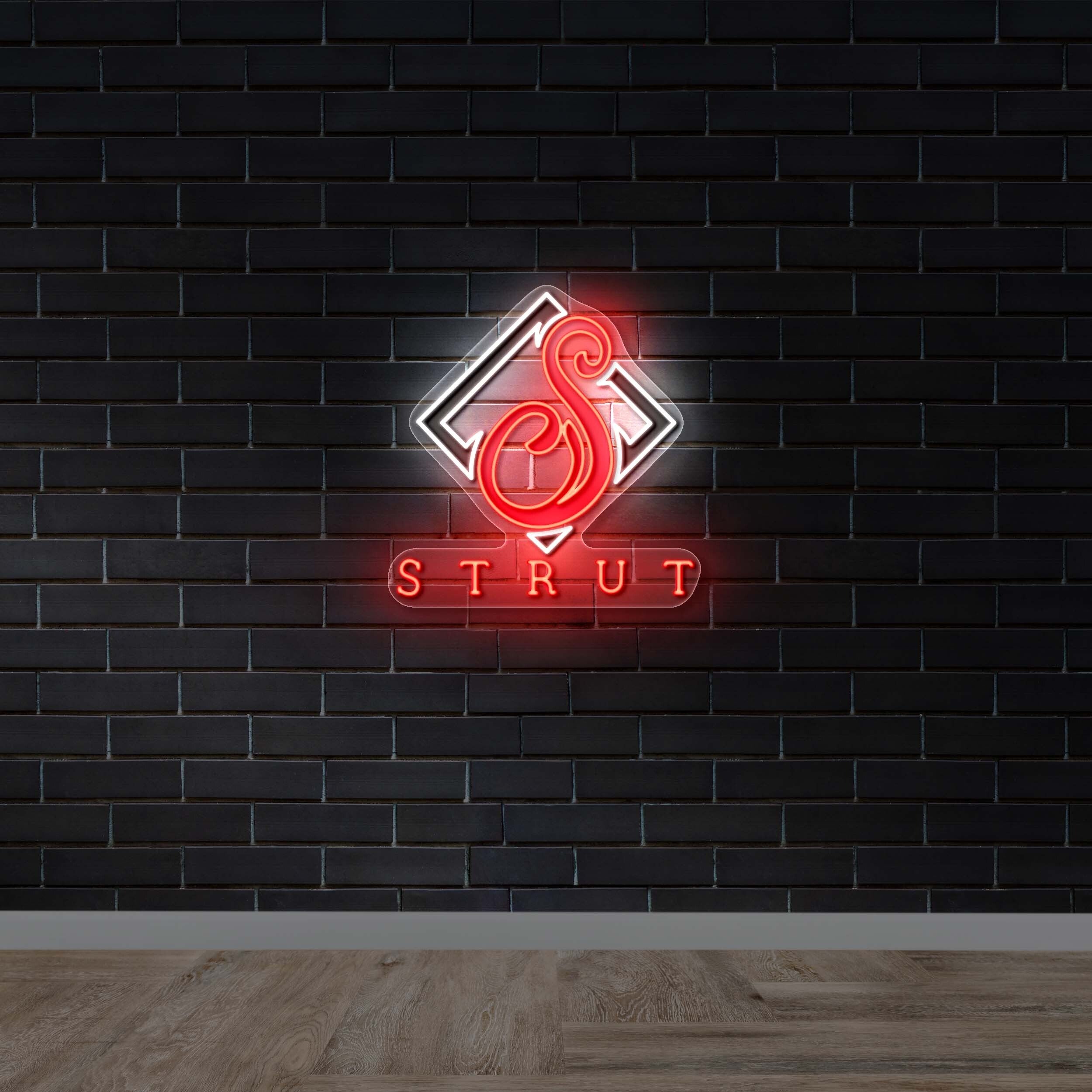 Strut Full Logo - Premium Neon Artwork