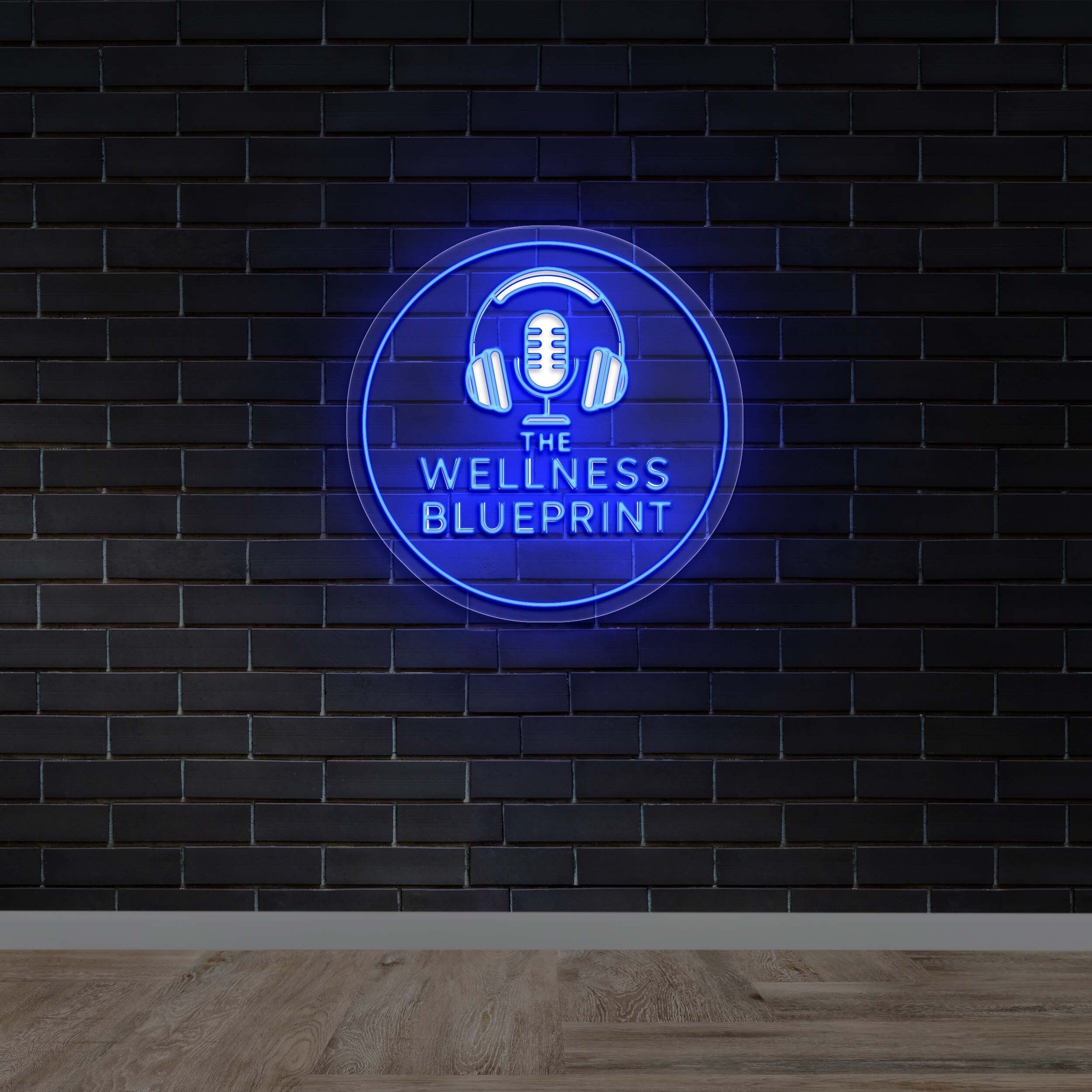 The Wellness Blueprint - Premium Neon Artwork