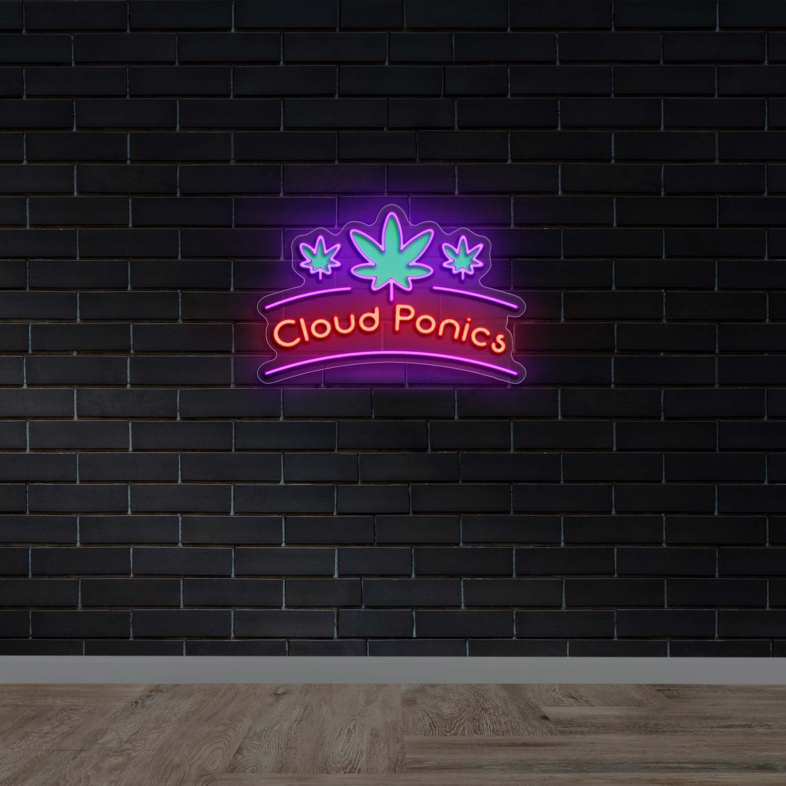 Cloud Ponics - Premium Neon Artwork
