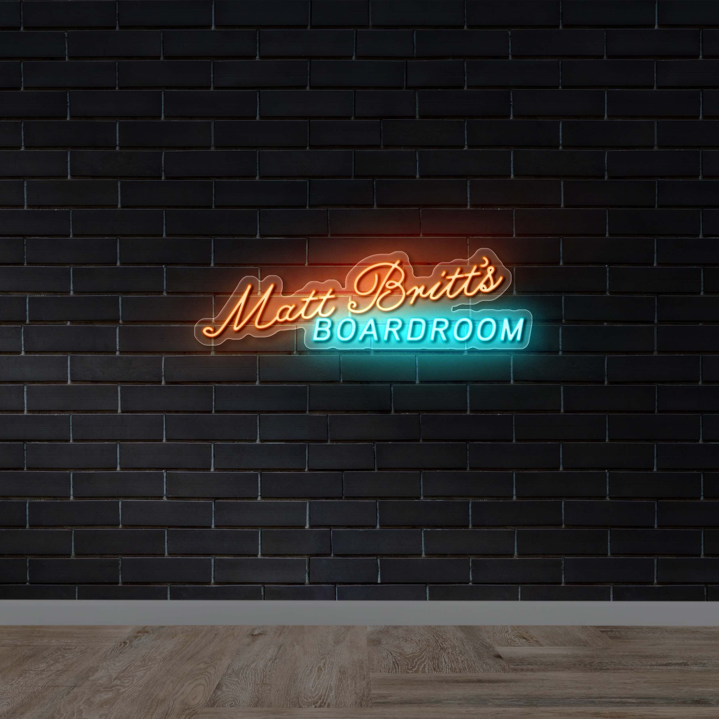 MATT BRITT'S BOARDROOM - Premium Neon Artwork