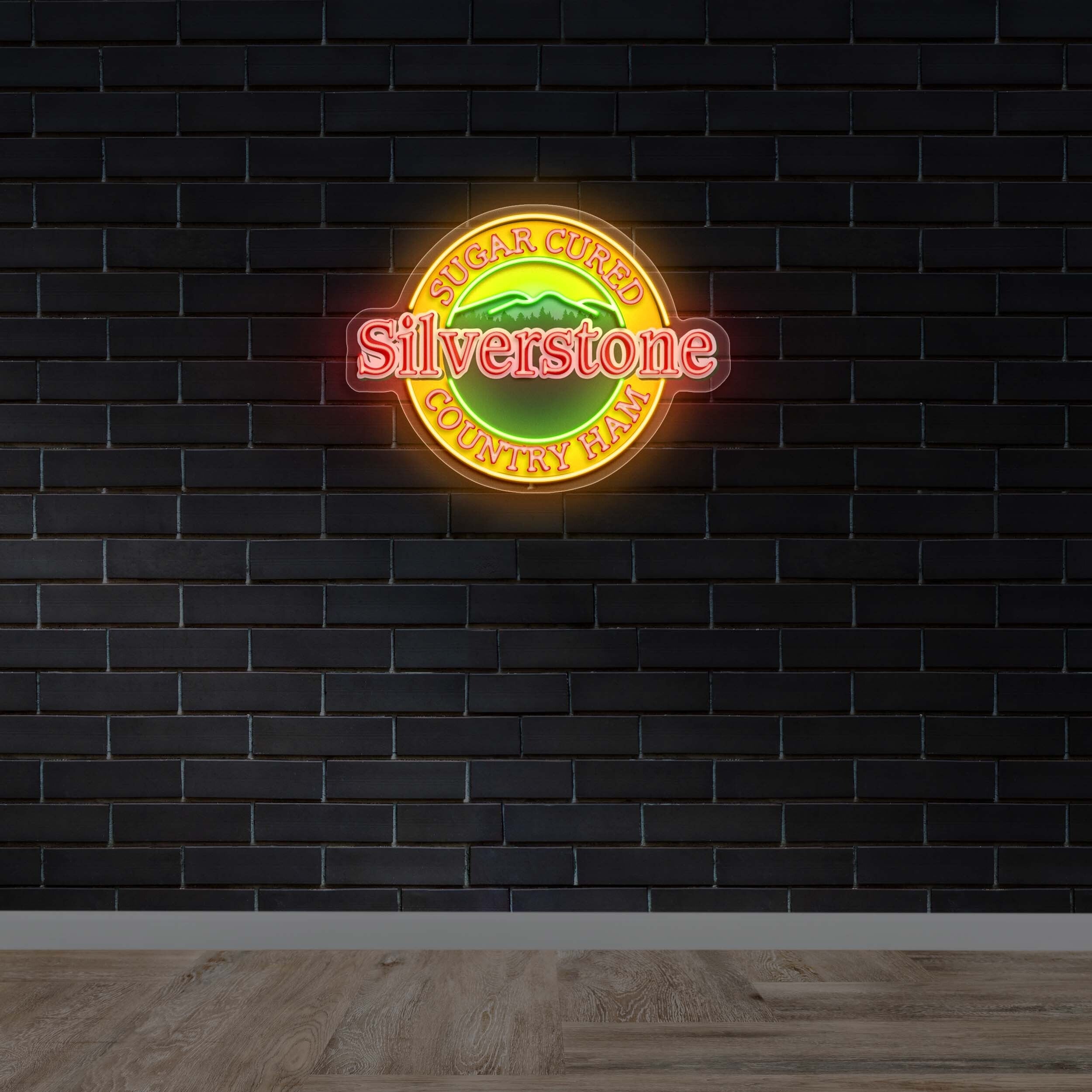 Silverstone Sugar Cured Country Ham - Premium Neon Artwork