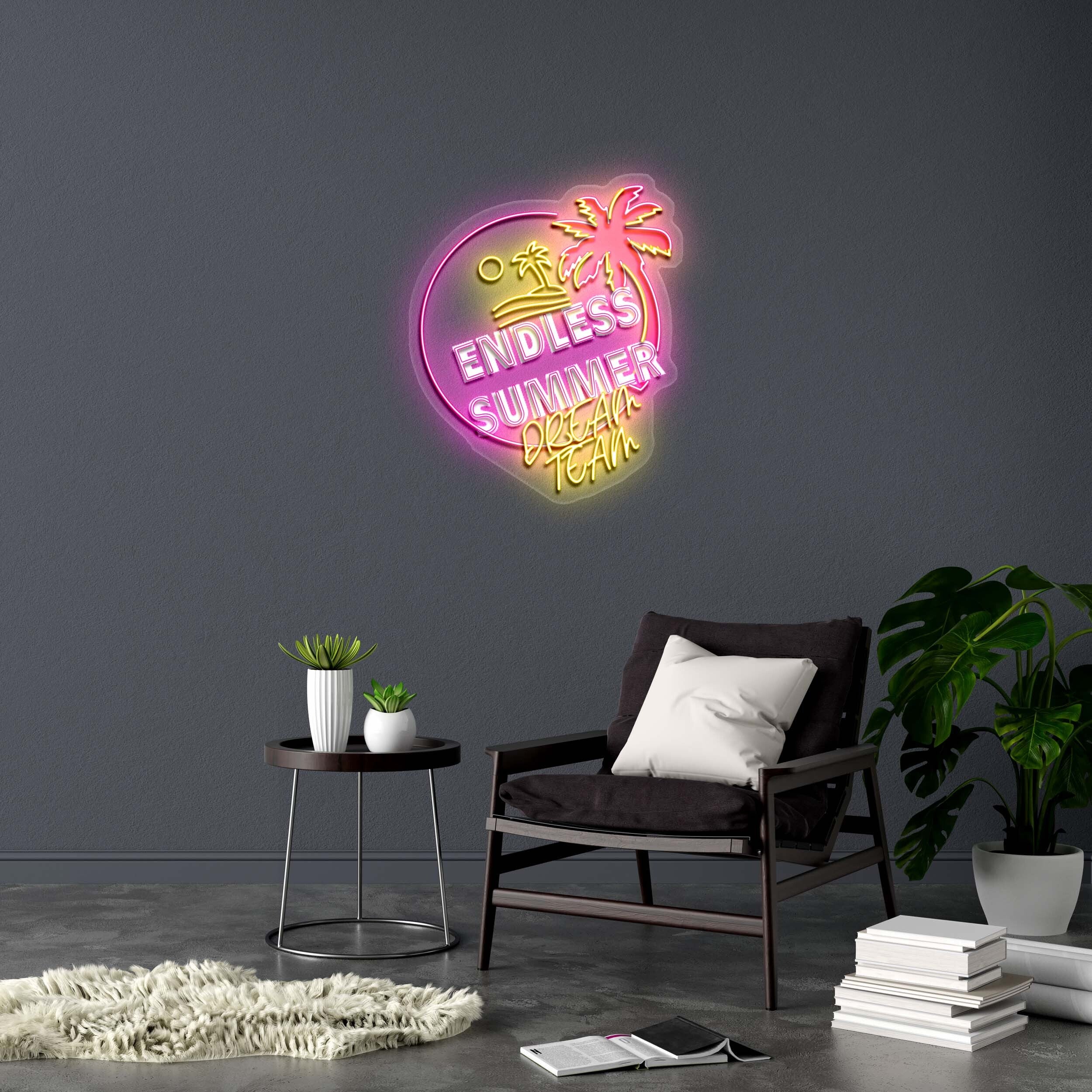 ENDLESS SUMMER DREAM TEAM - Premium Neon Artwork