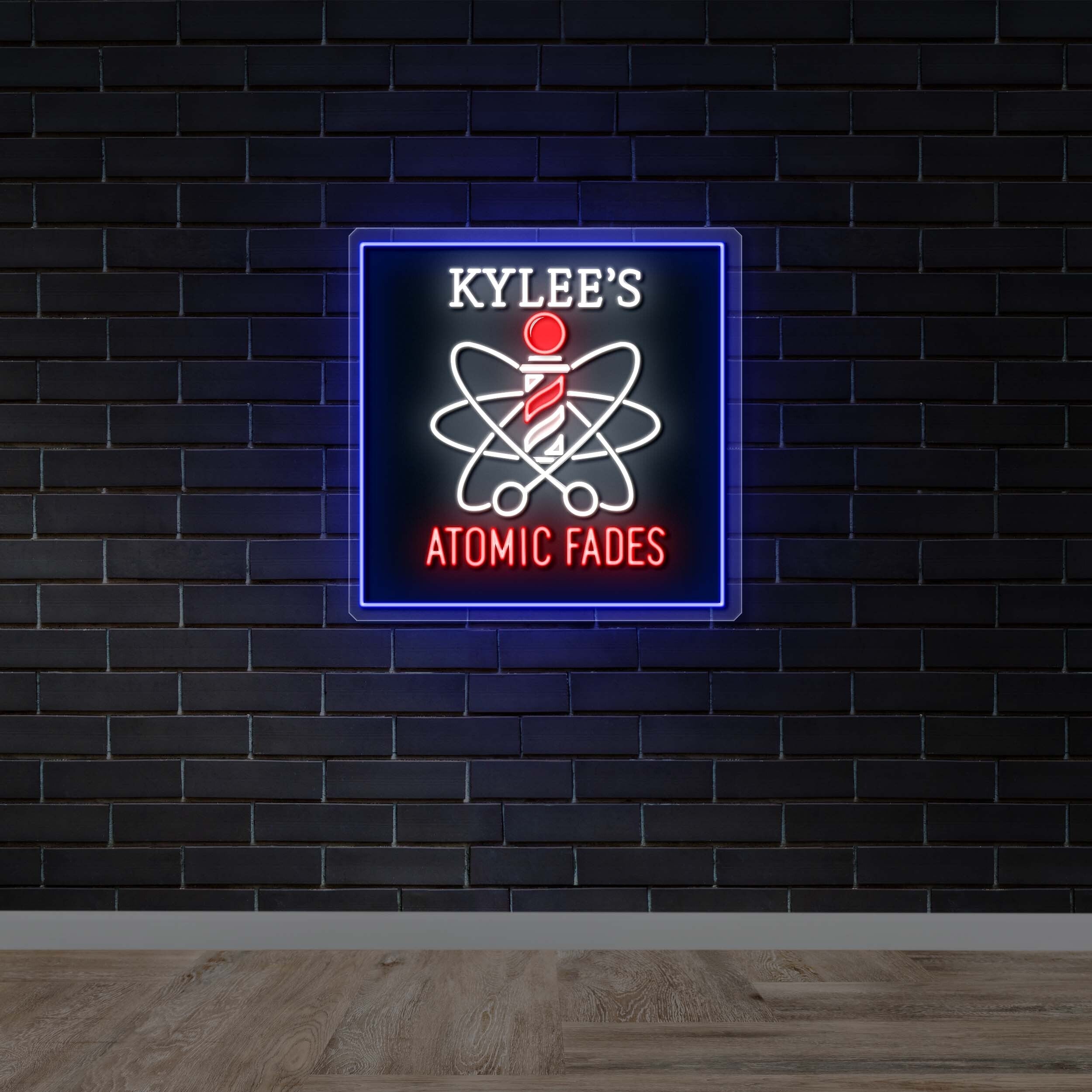 Kylee's Atomic Fades - Premium Neon Artwork