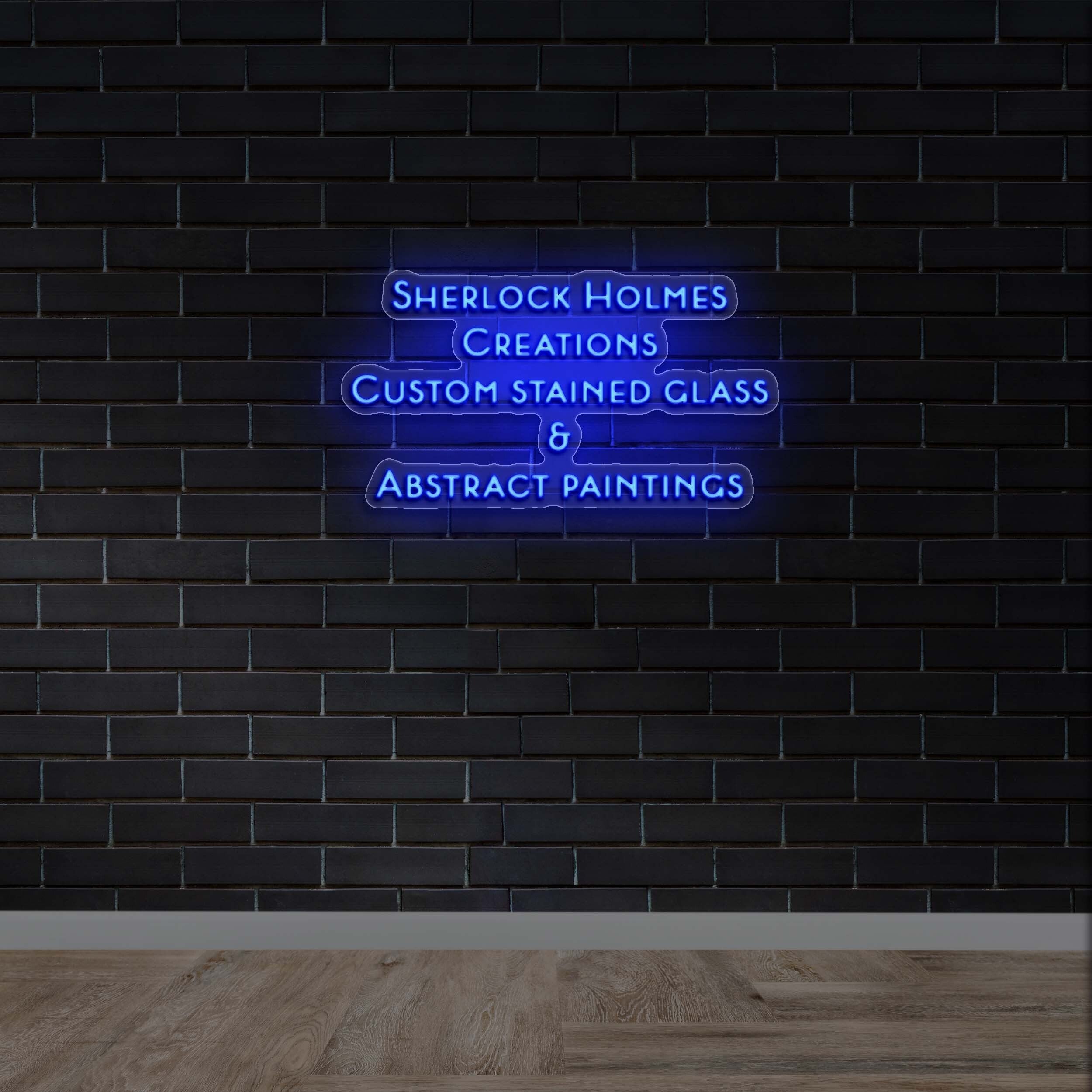 SHERLOCK HOLMES - Premium Neon Artwork