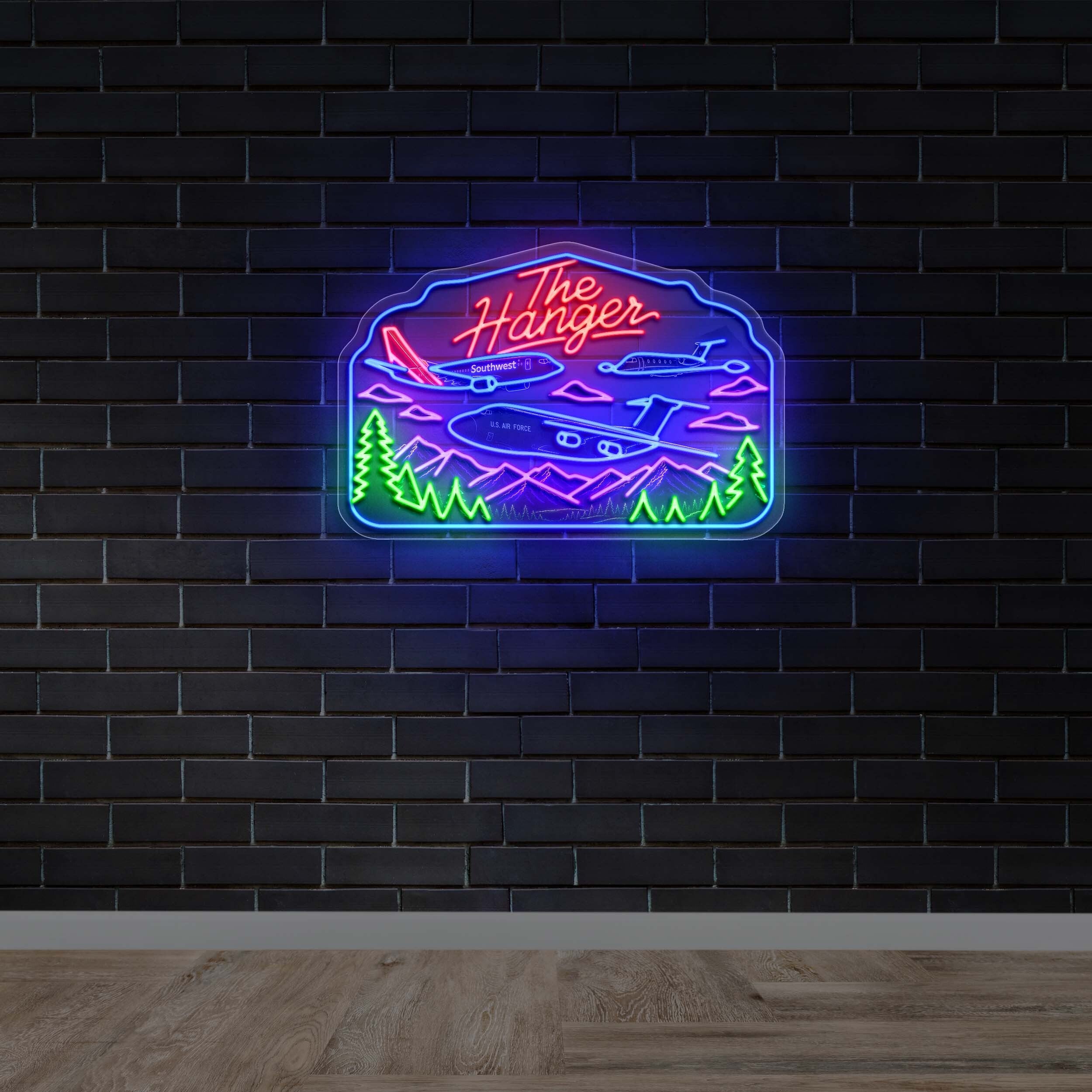 The Hanger - Premium Neon Artwork