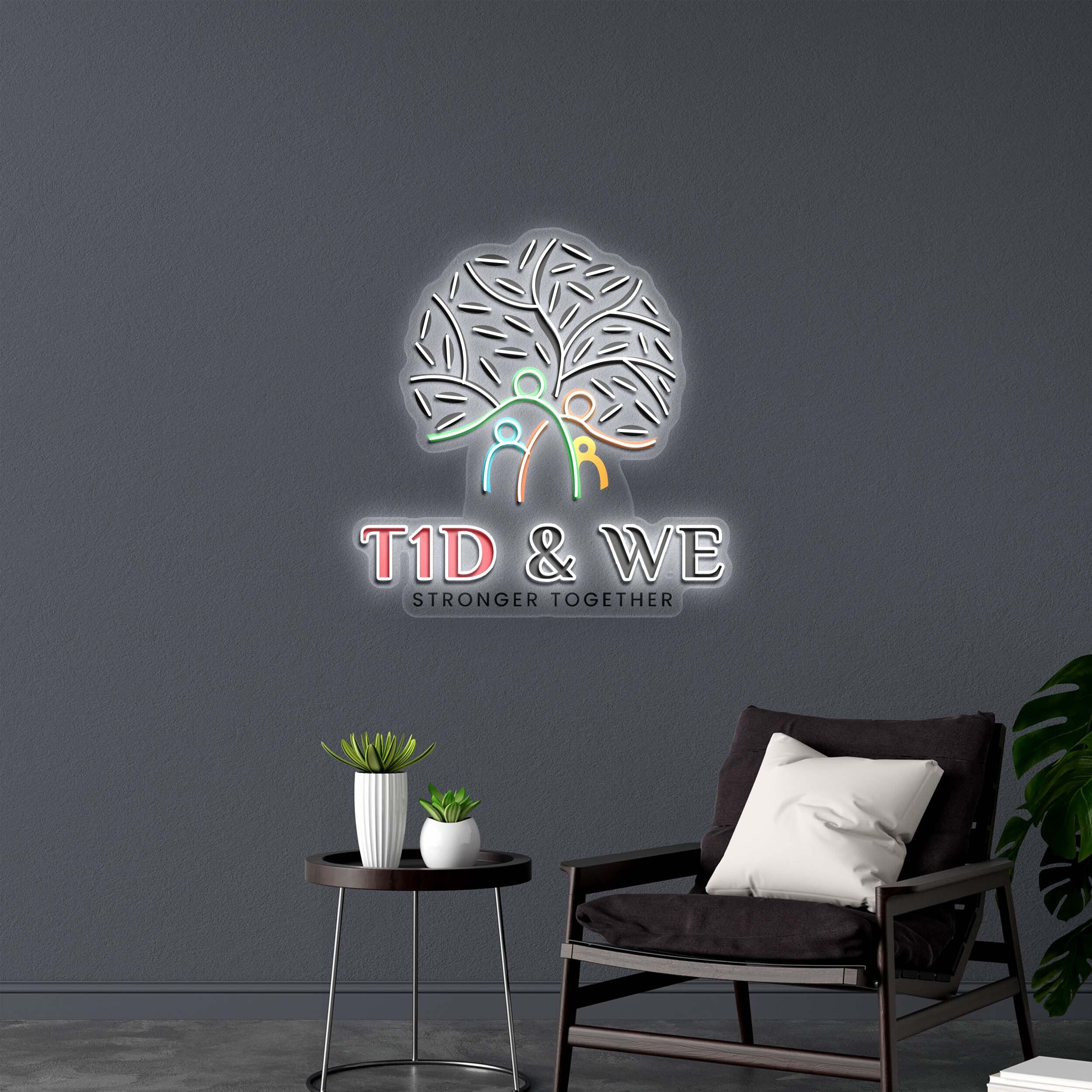 T1D & WE - Premium Neon Artwork