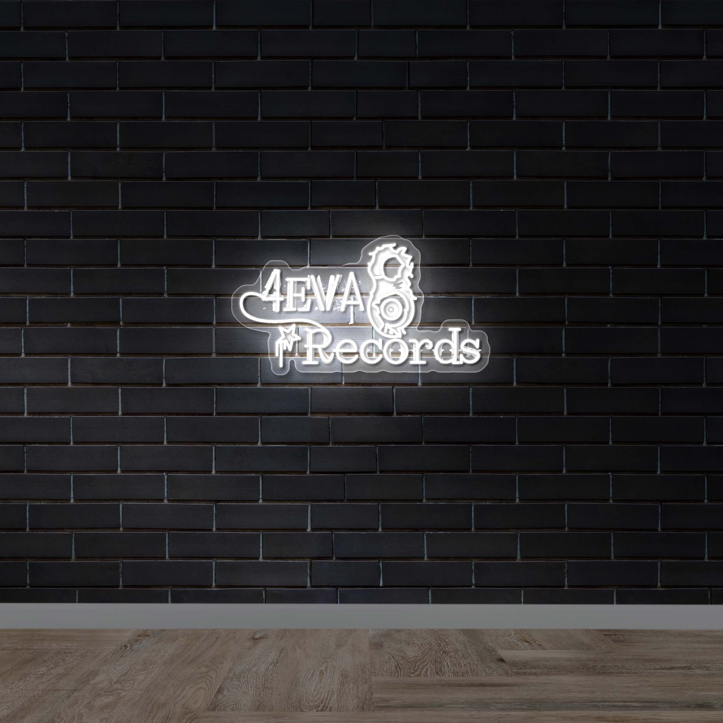 4EVA RECORDS - Premium Neon Artwork