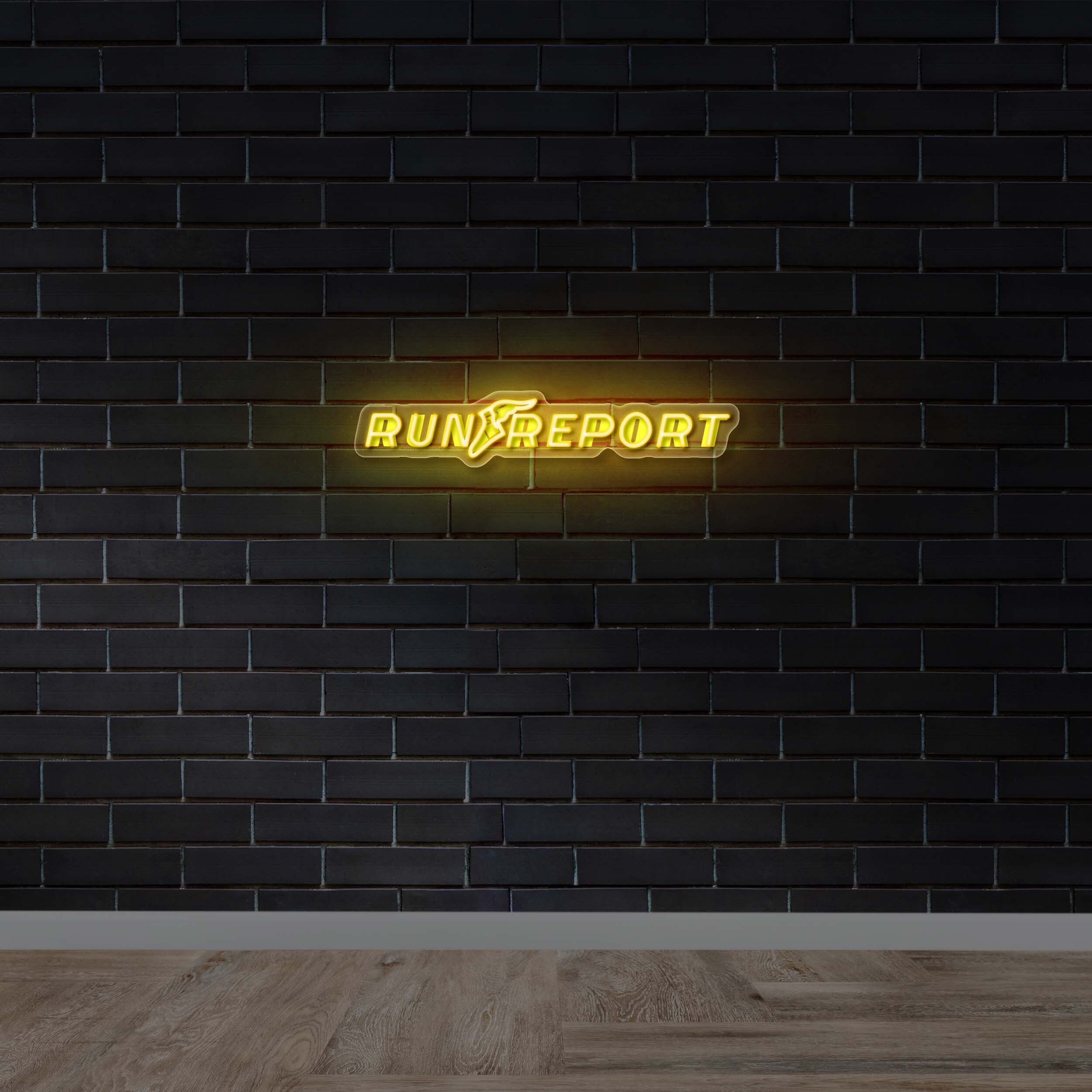 RUN REPORT - Premium Neon Artwork