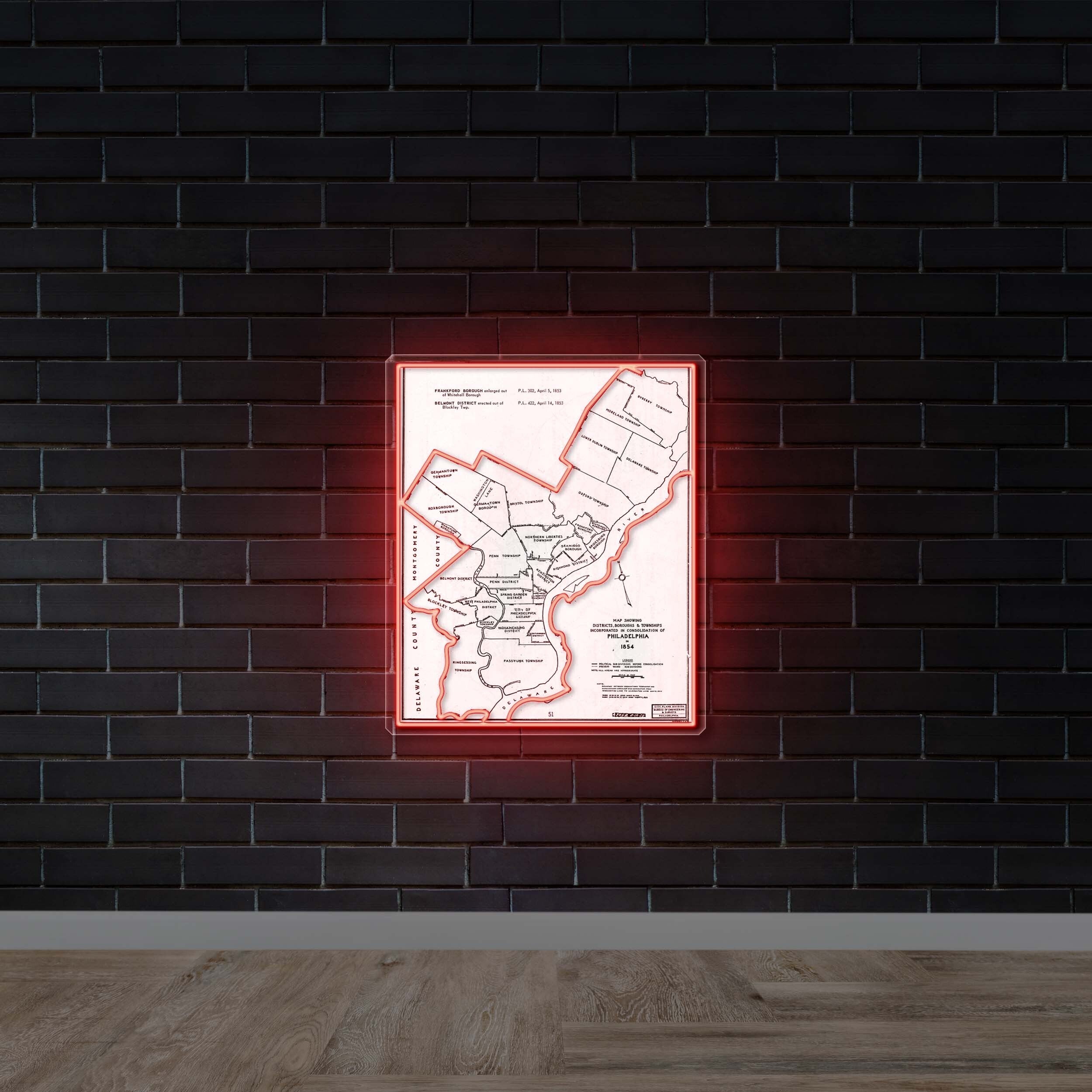 MAP - Premium Neon Artwork