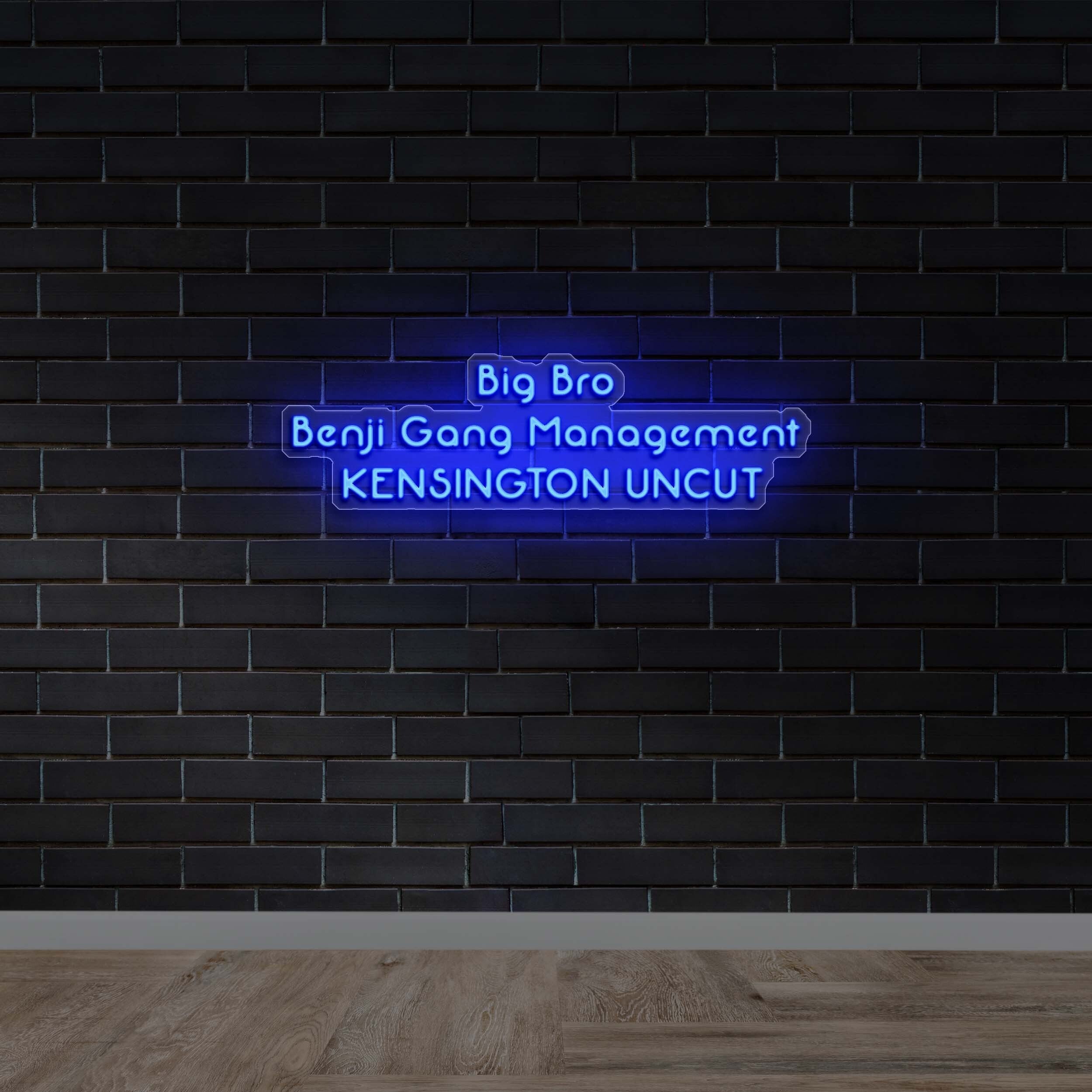 Big Bro Benji Gang Management - Premium Neon Artwork
