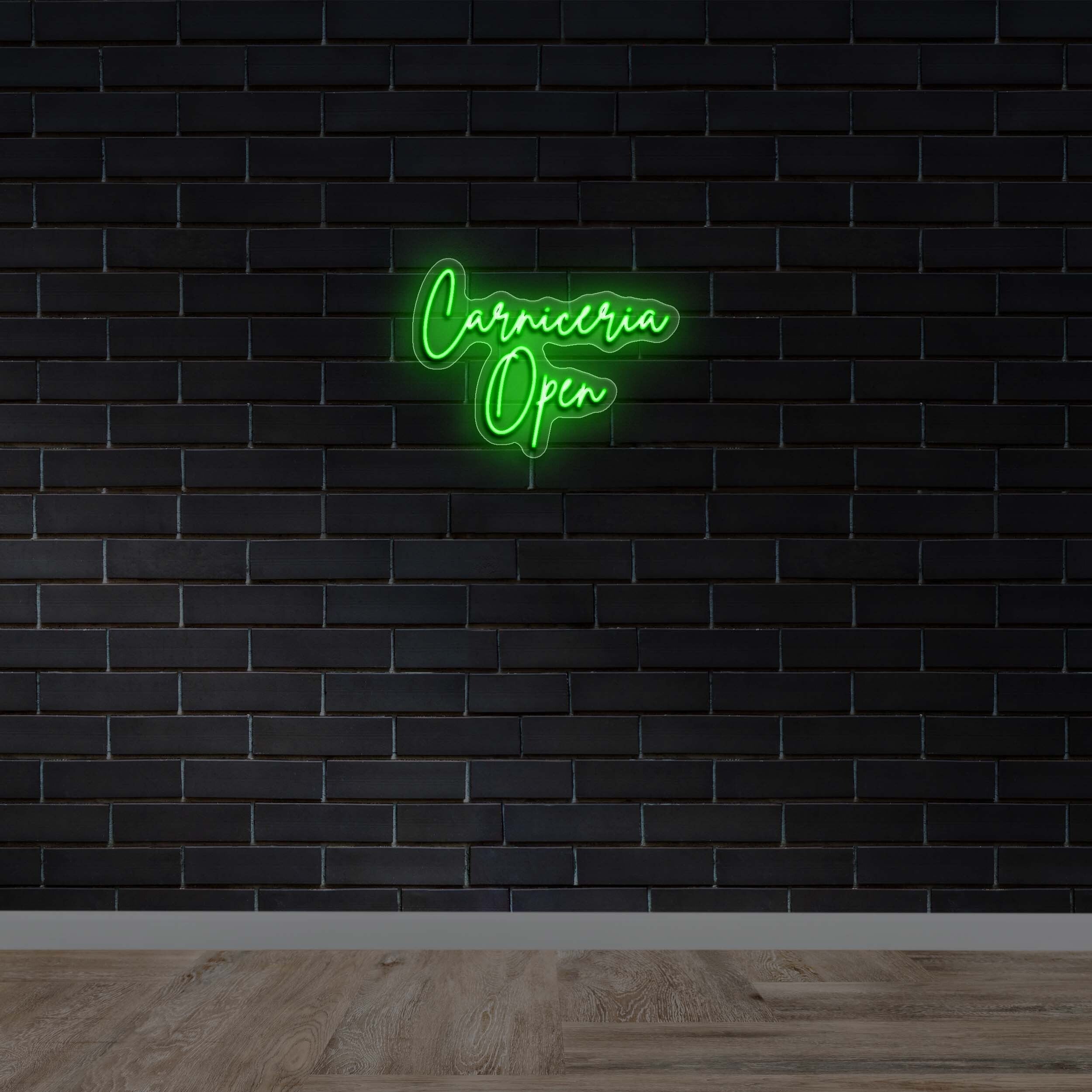 Carnicería Open - Premium Neon Artwork