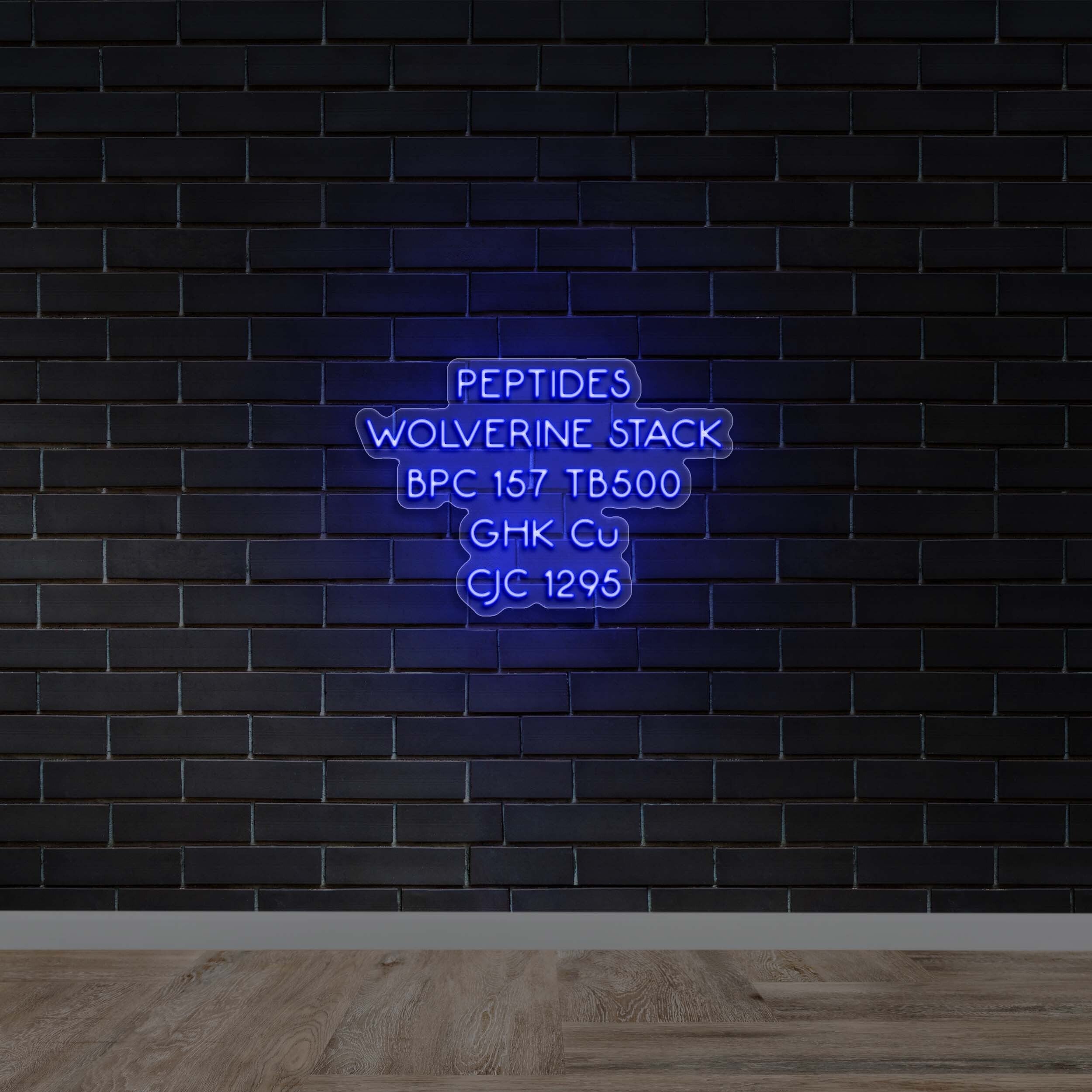 PEPTIDES WOLVERINE STACK - Premium Neon Artwork