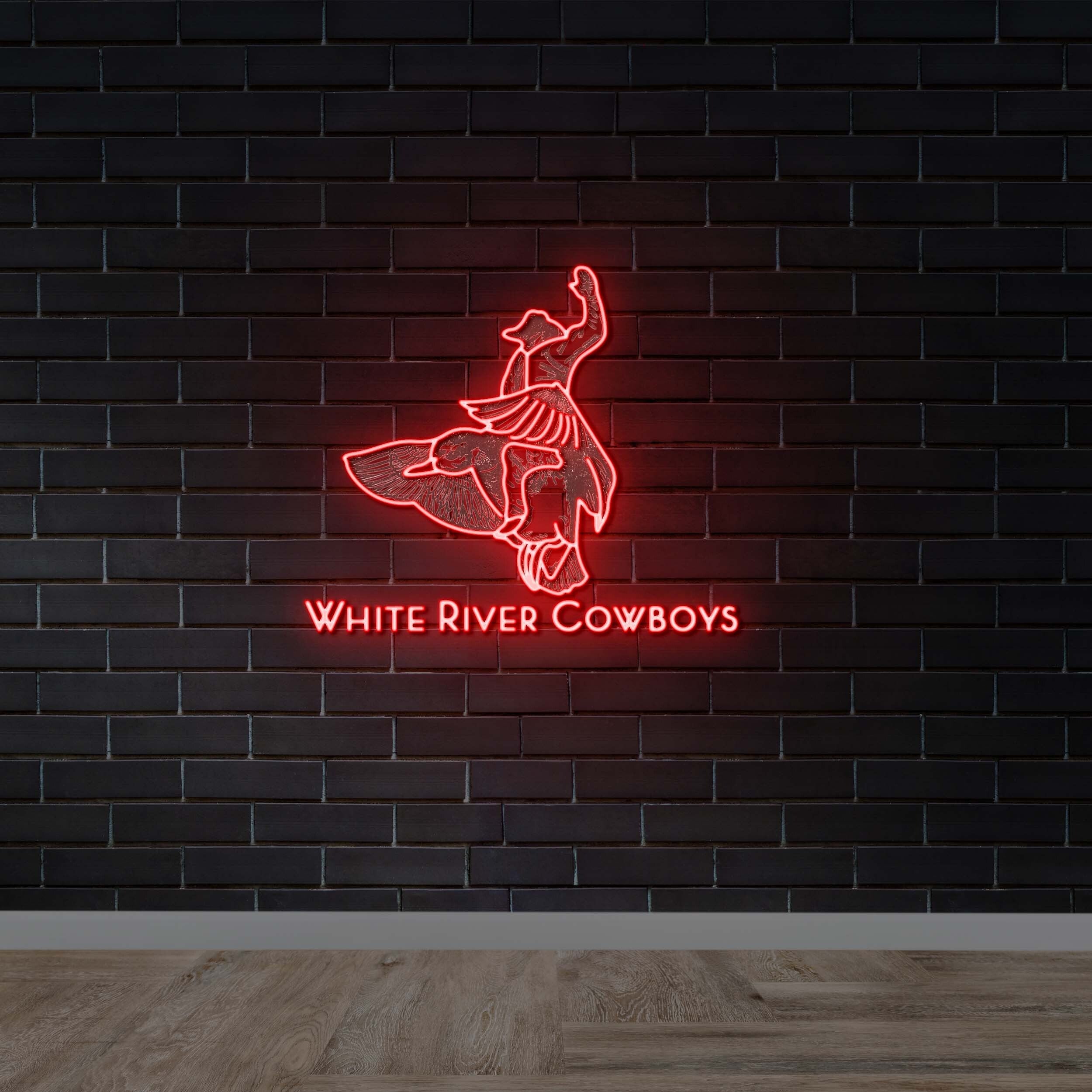 White River Cowboys - Premium Neon Artwork