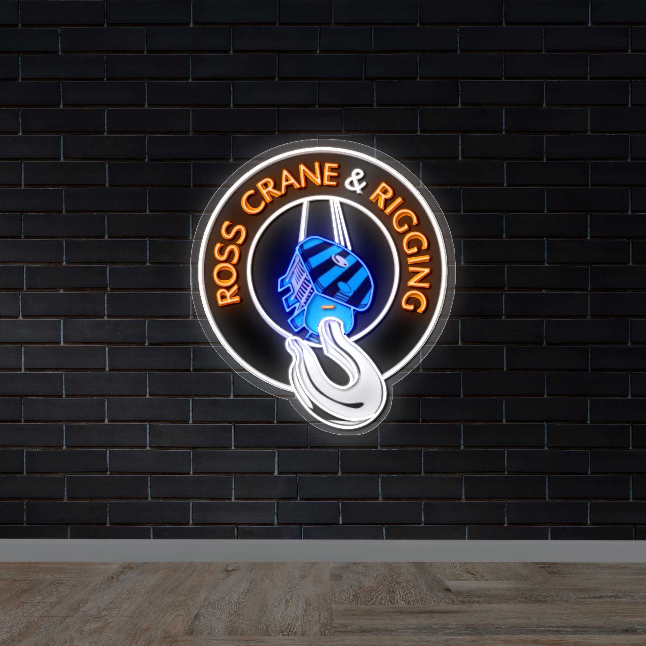ROSS CRANE & RIGGING - Premium Neon Artwork