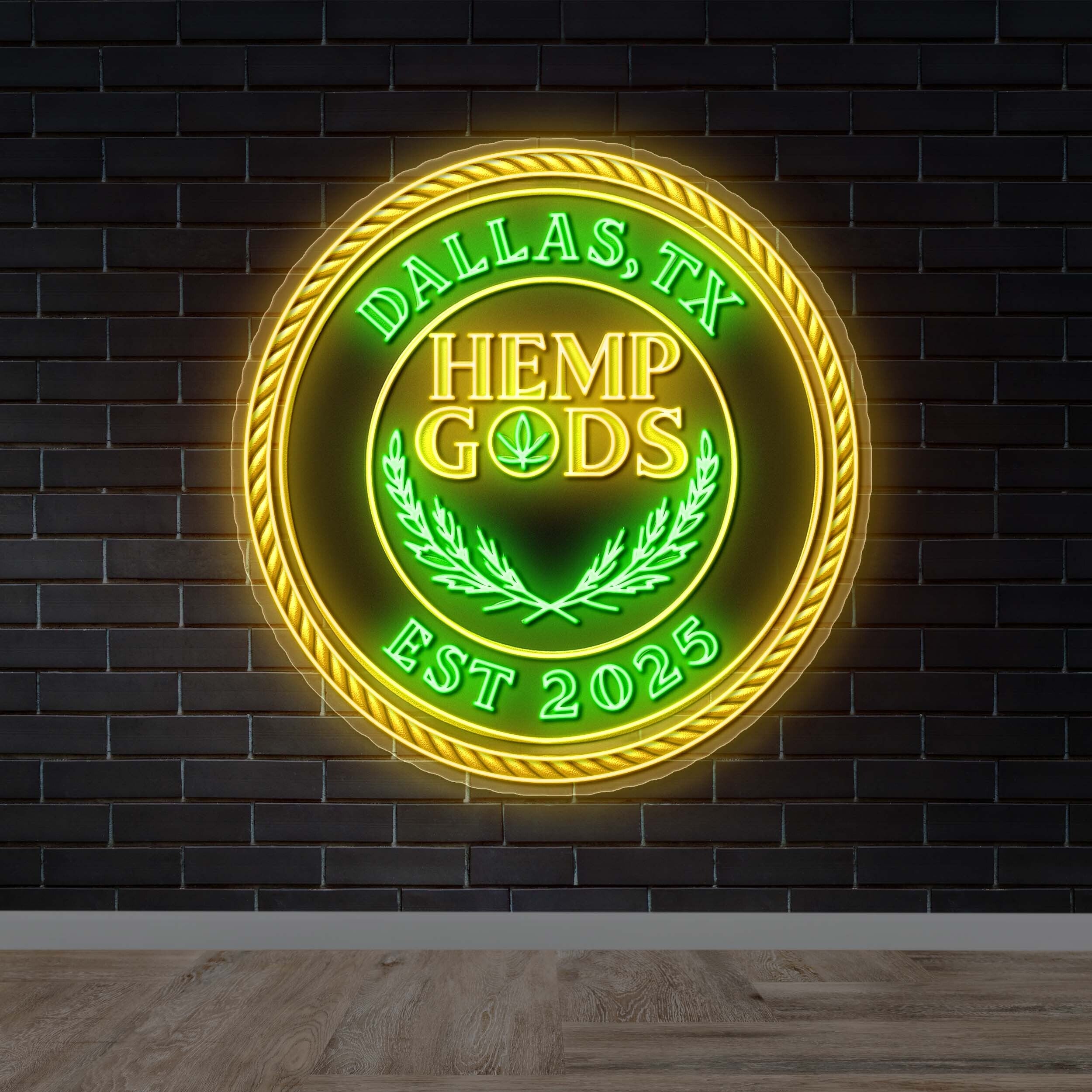 HEMP GODS - Premium Neon Artwork