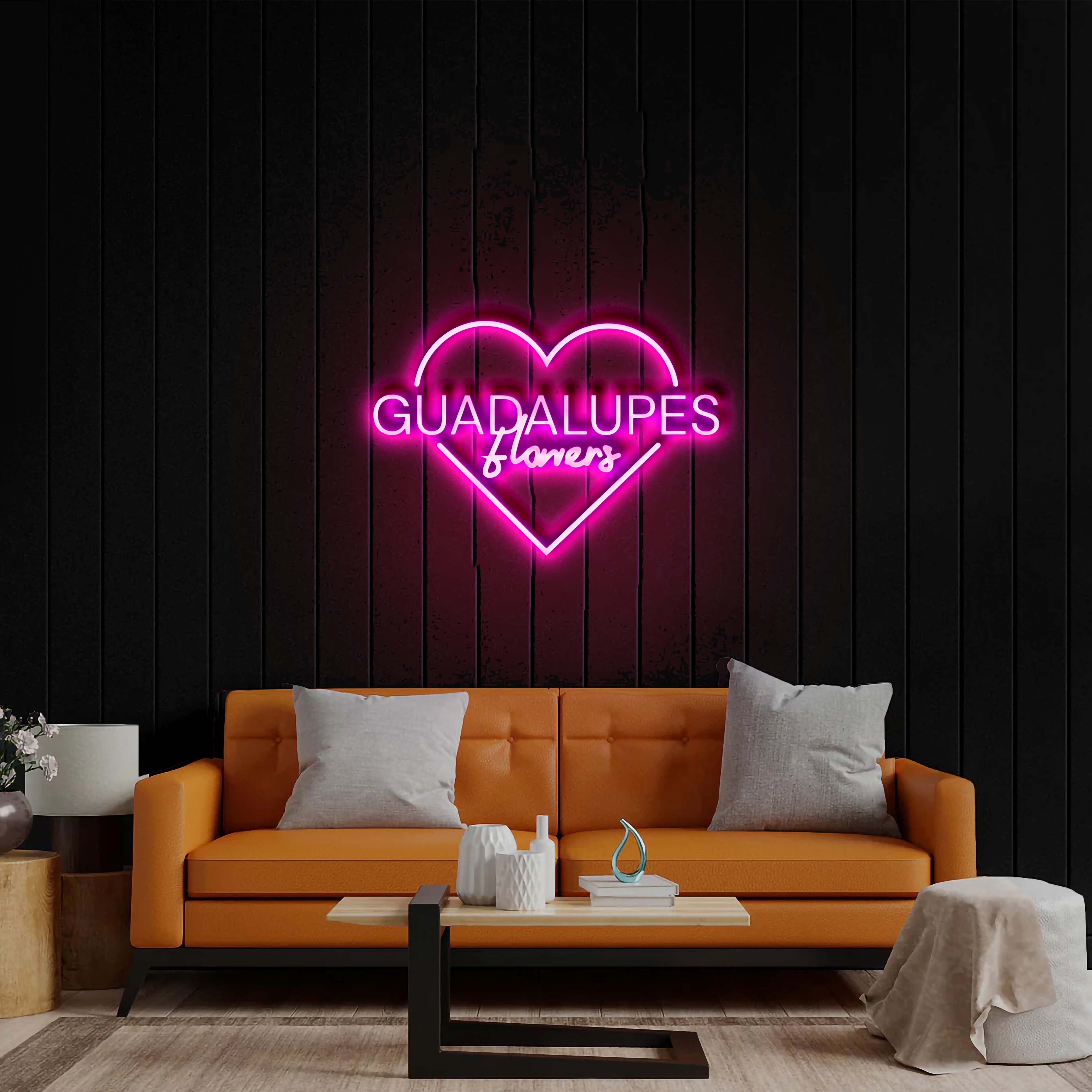 Guadalupes Flowers- Premium Neon Artwork