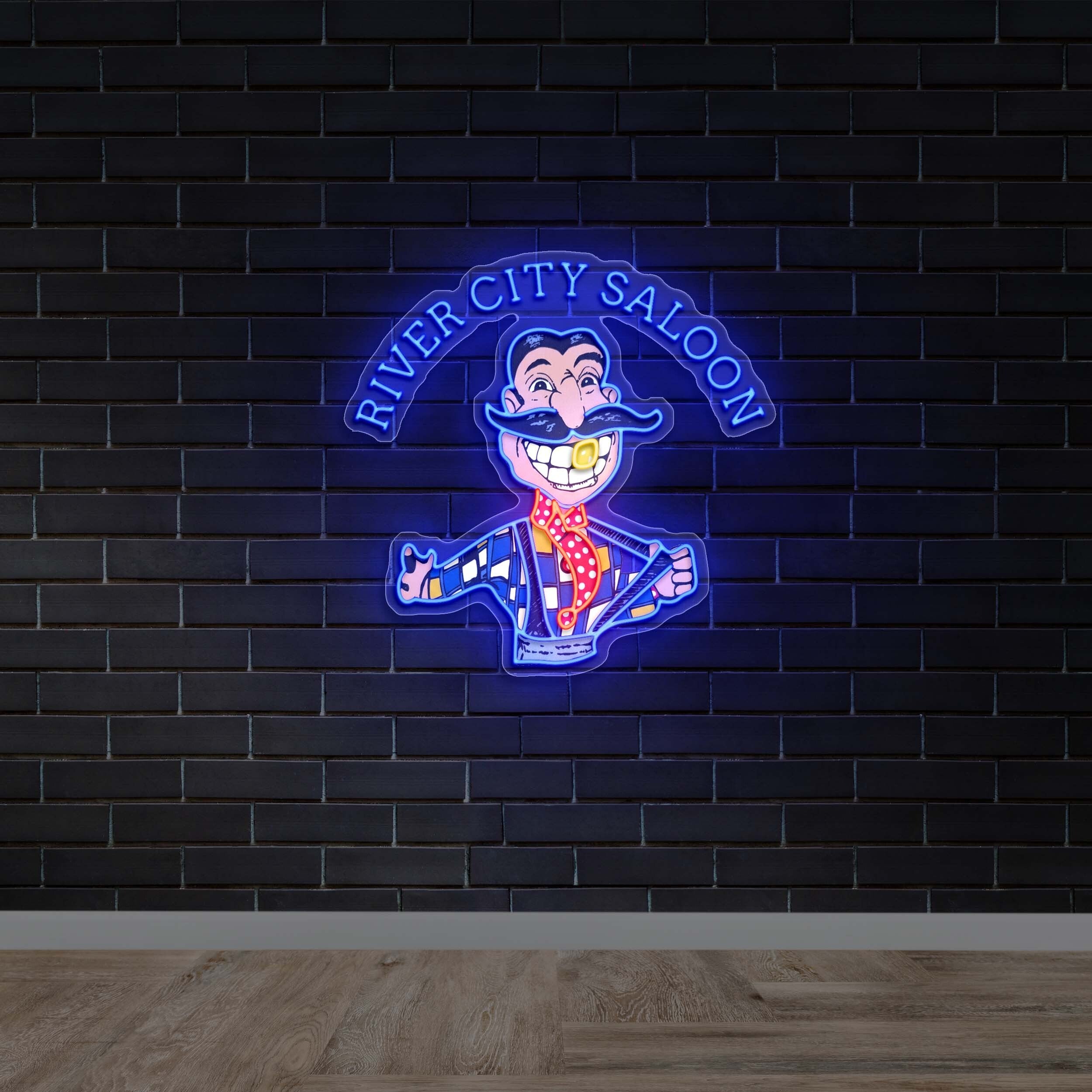 RIVER CITY SALOON - Premium Neon Artwork