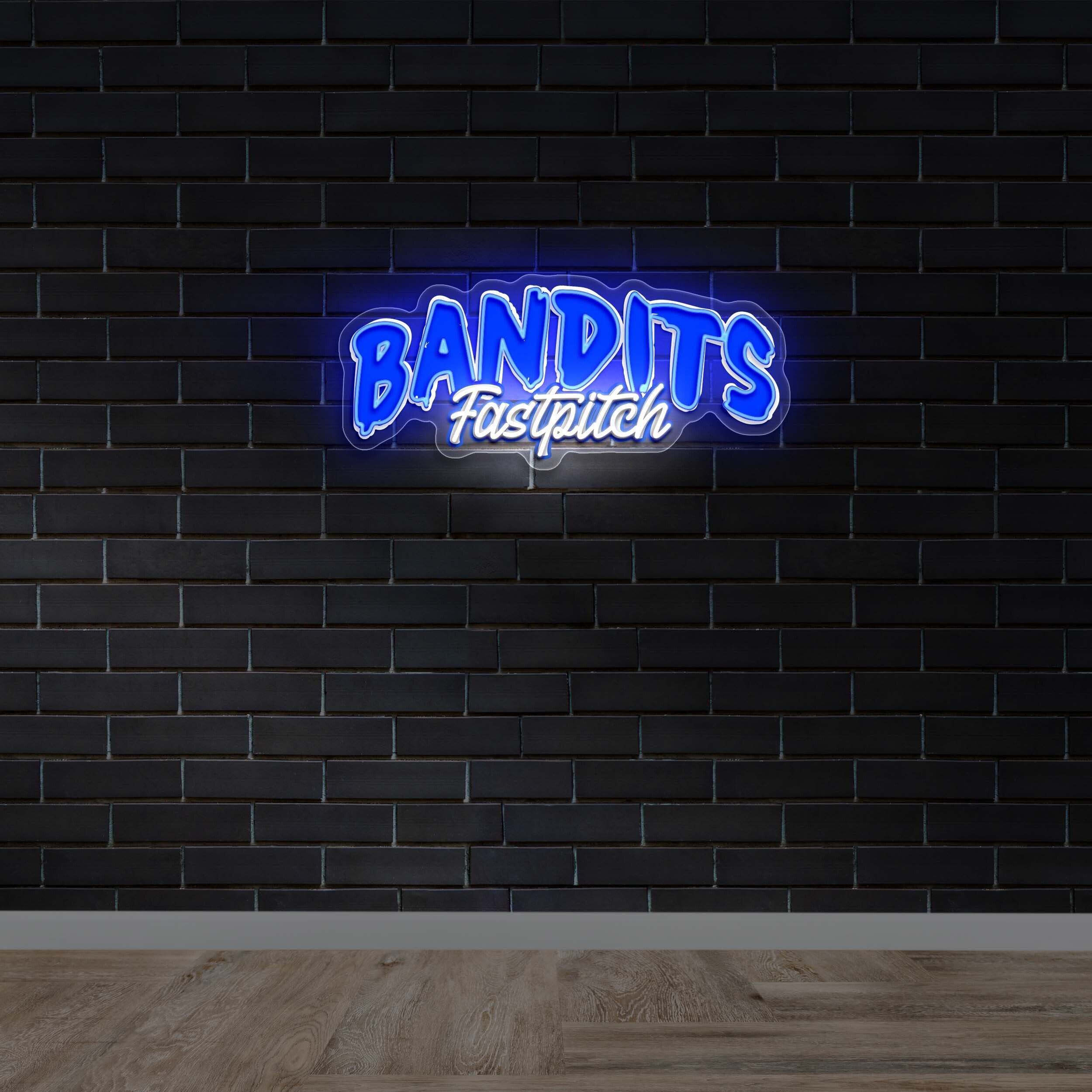 BANDITS First Pitch - Premium Neon Artwork