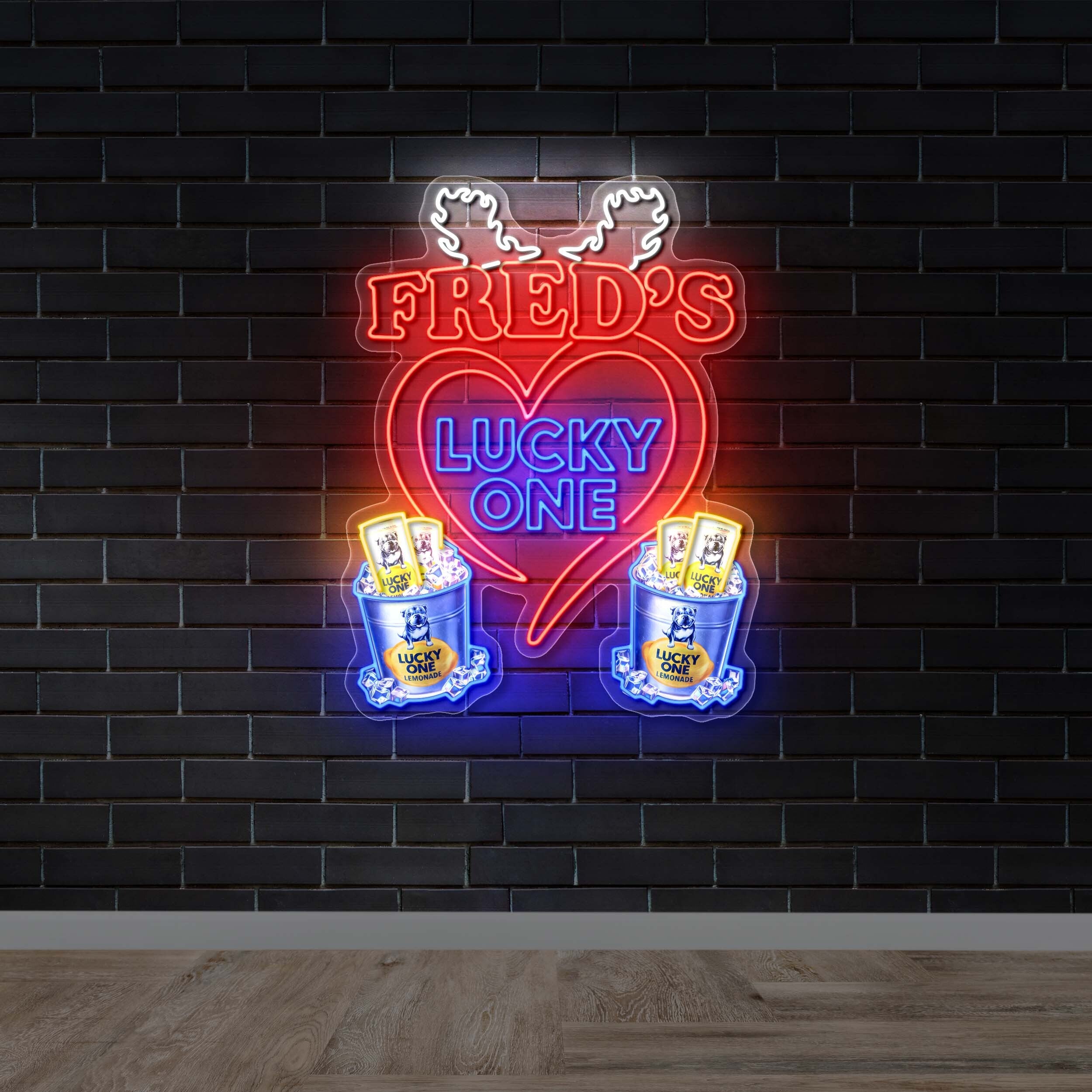 Fred’s Lucky One - Premium Neon Artwork