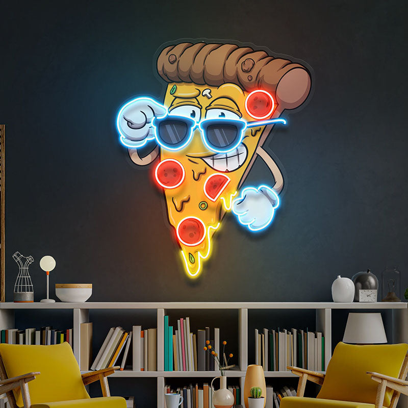 Pizza Brah - Premium Neon Artwork