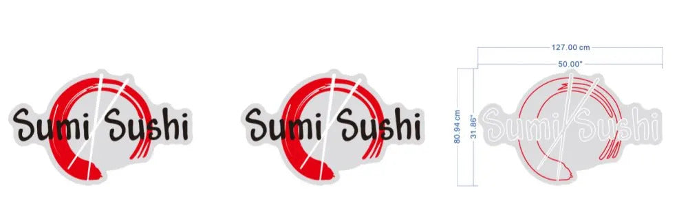 Sumi Sushi - Premium Neon Artwork
