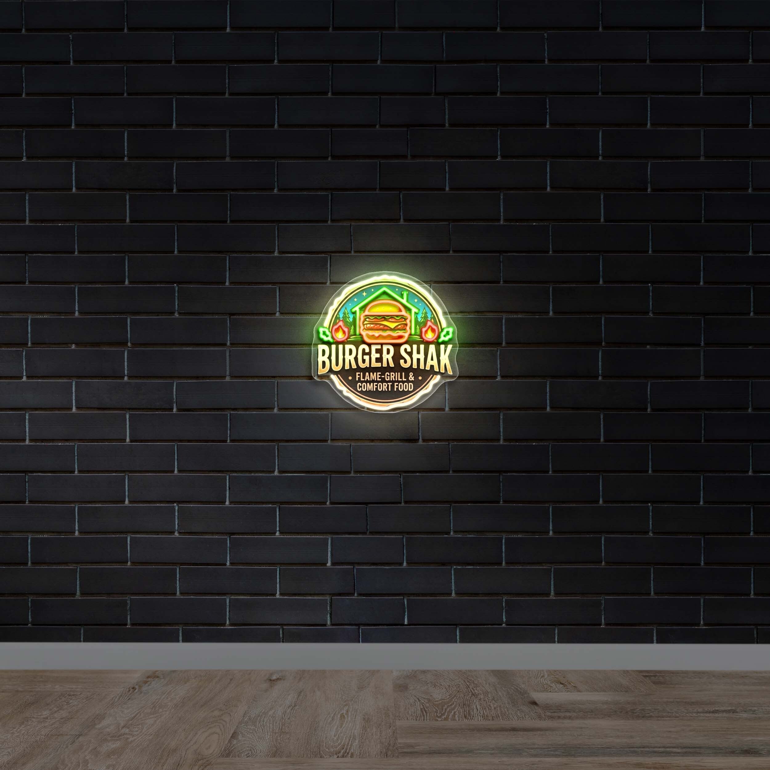 BURGER SHAK - Premium Neon Artwork