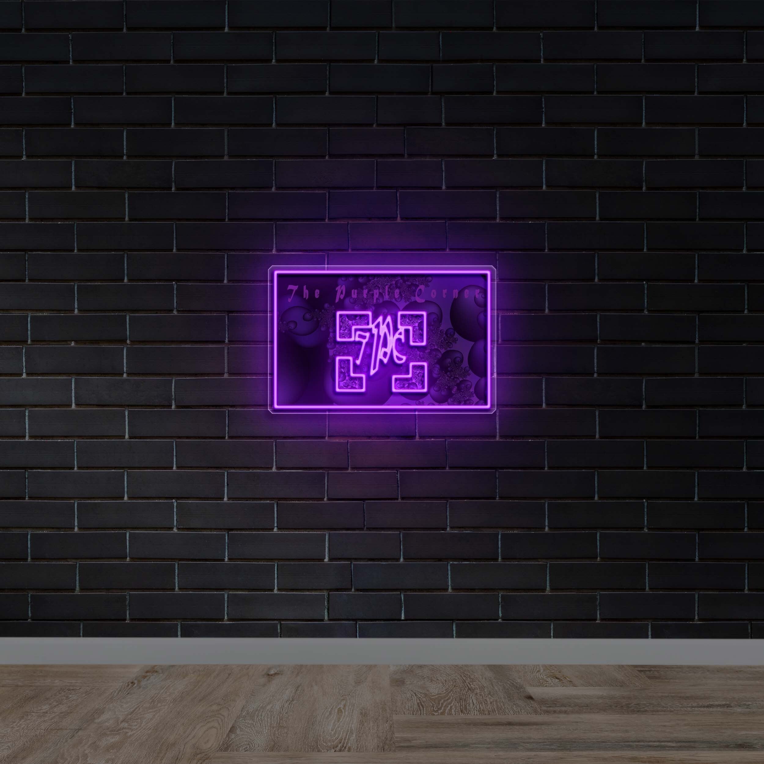 THE PURPLE CORNER - Premium Neon Artwork