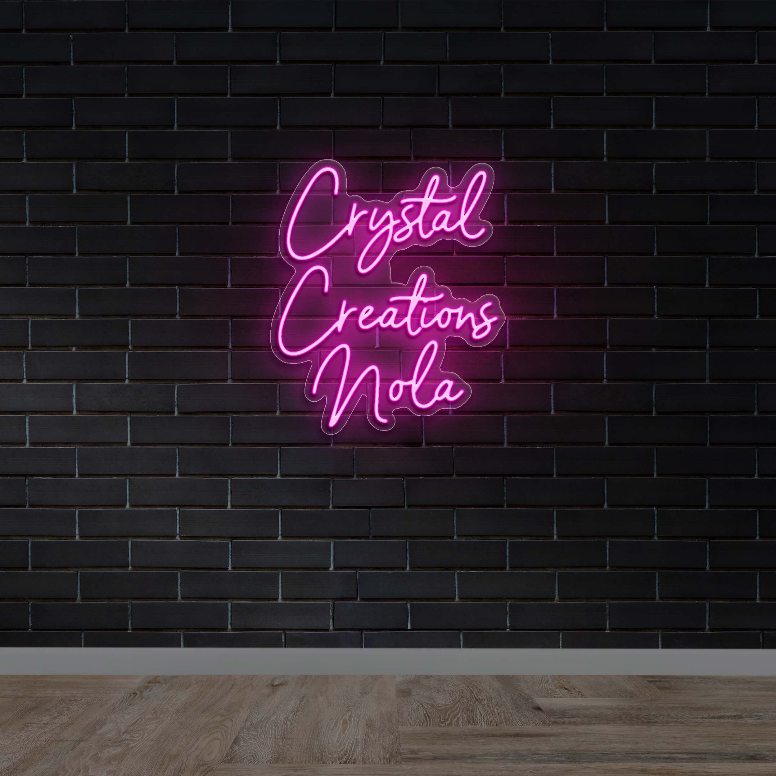 Crystal Creations Nola - Premium Neon Artwork