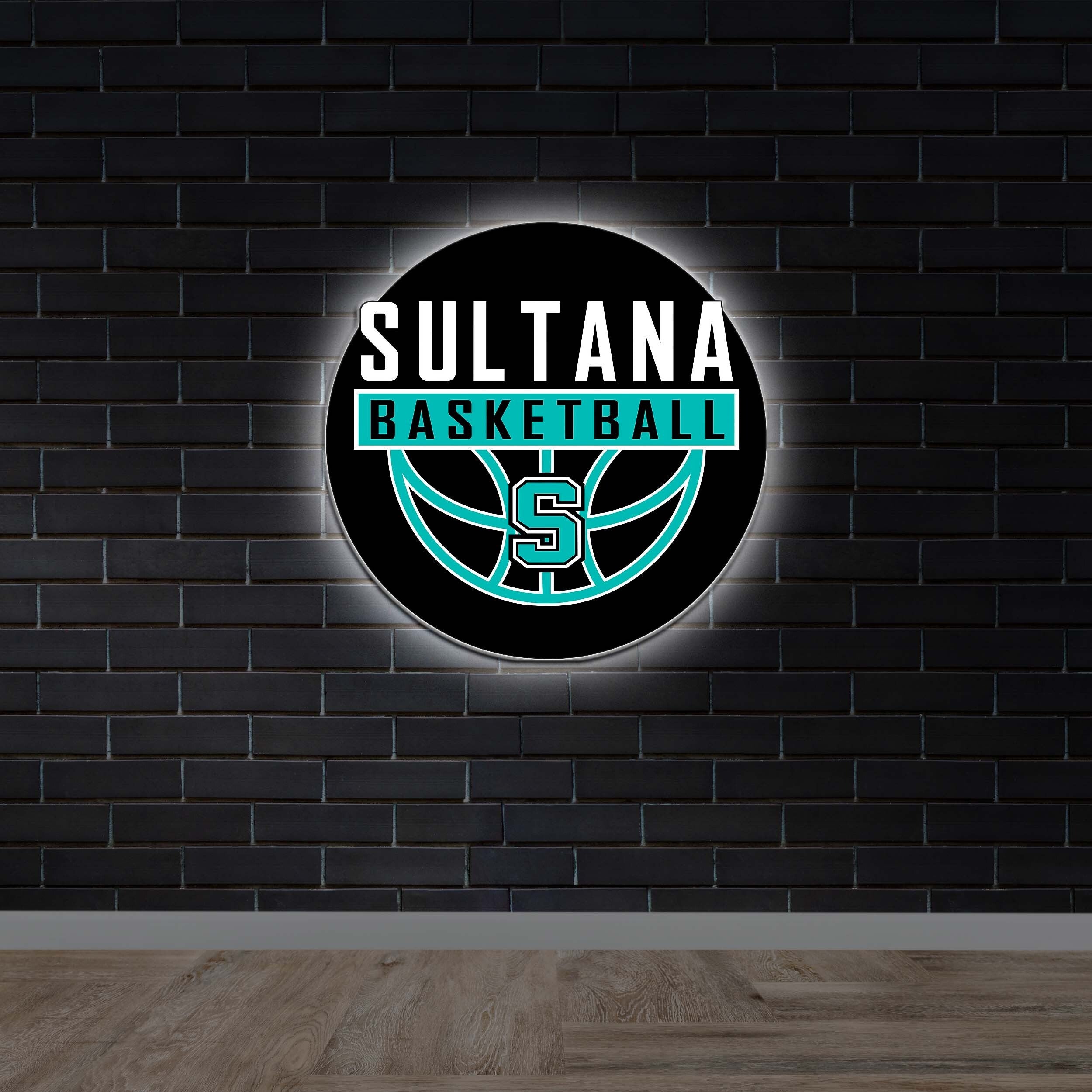 Sultana Basketball | Backlit - Premium Neon Artwork