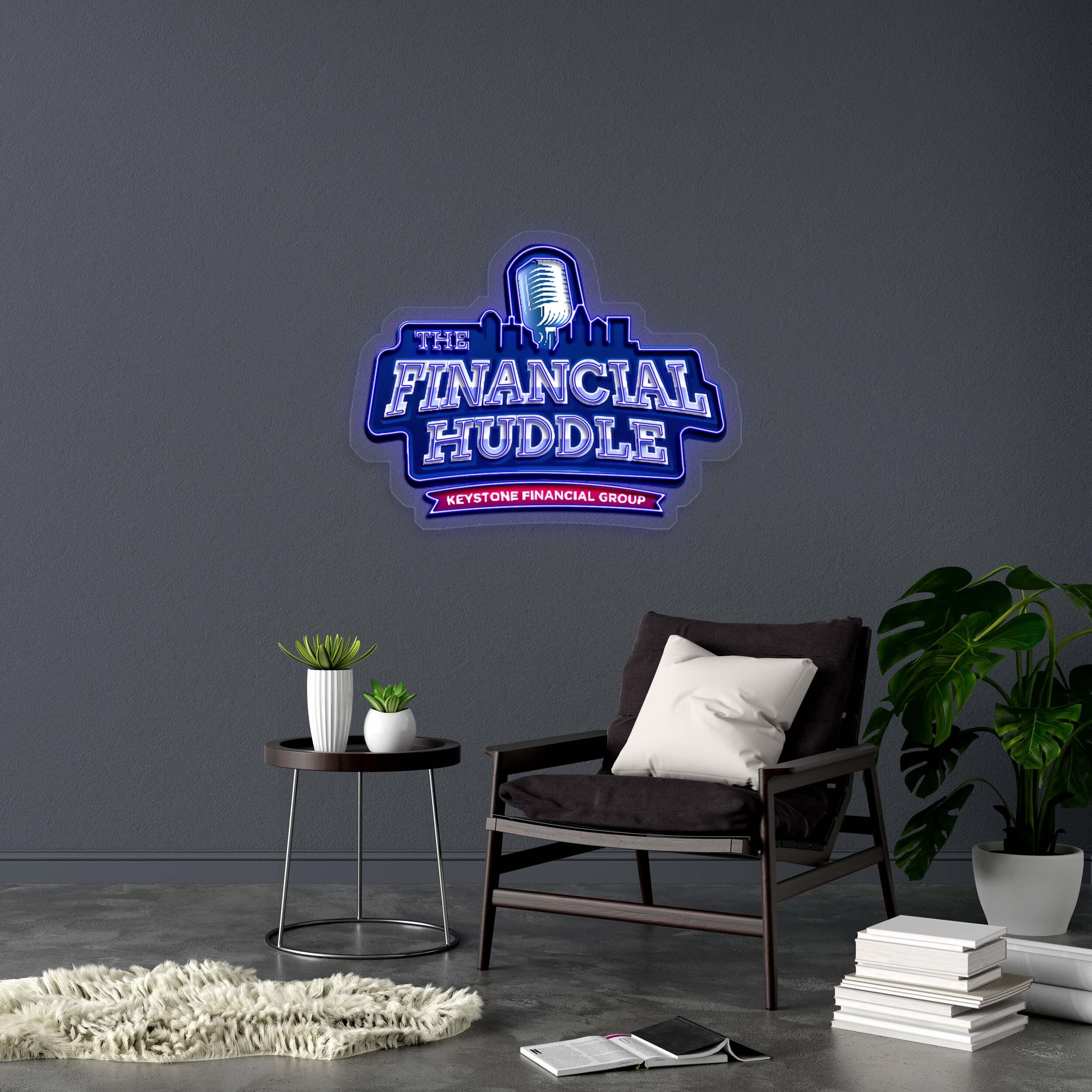FINANCIAL HUDDLE - Premium Neon Artwork