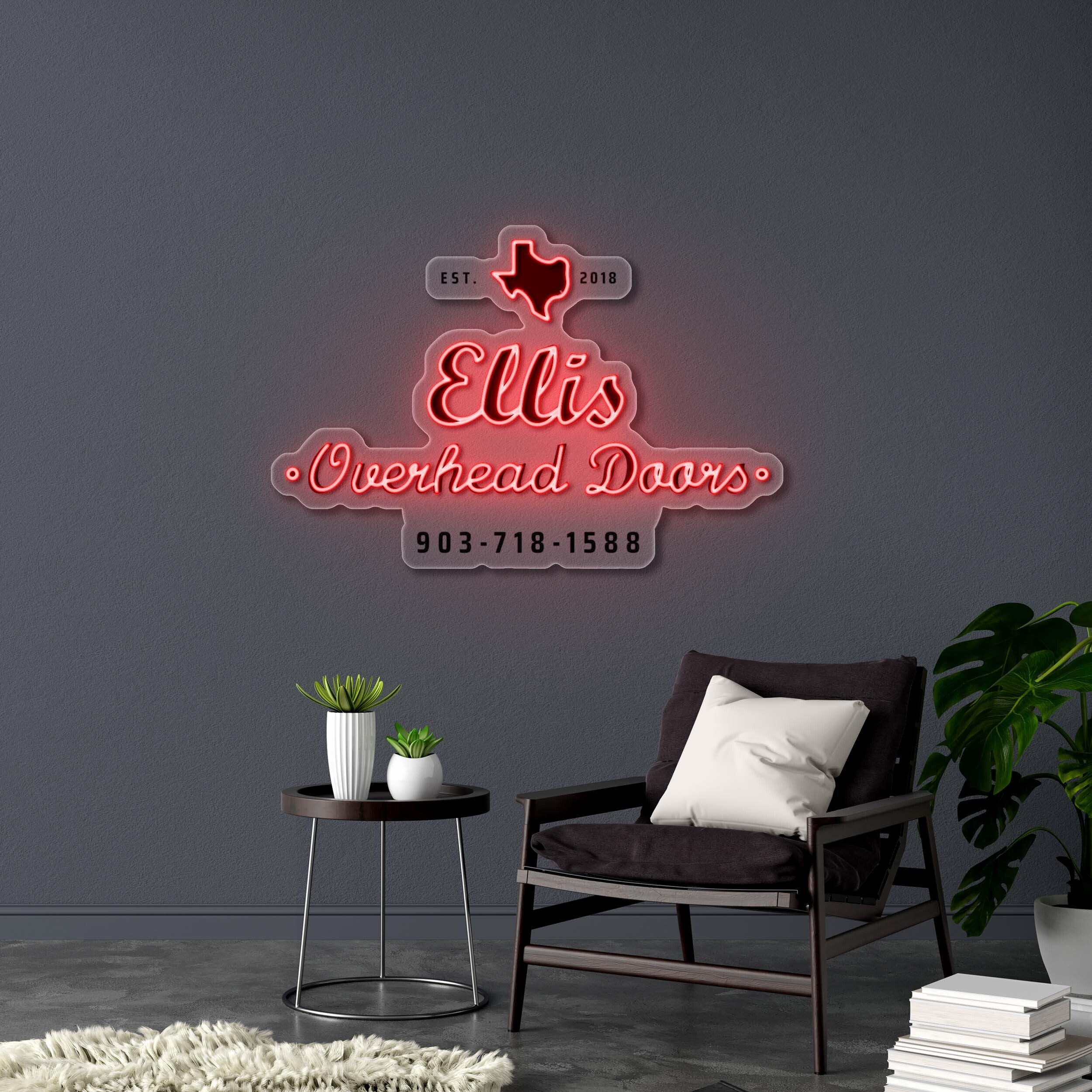 Ellis Overhead Doors - Premium Neon Artwork