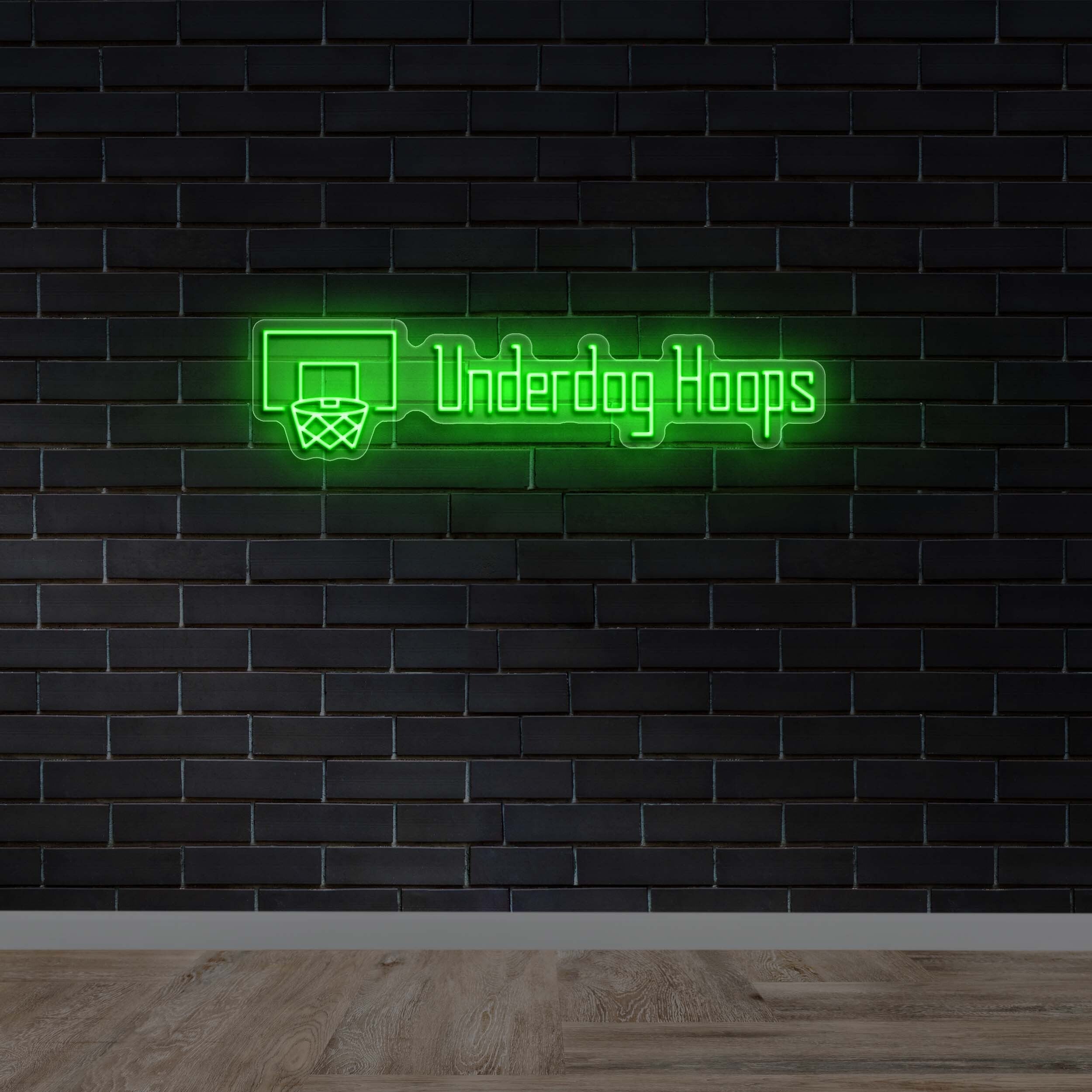 Underdog Hoops - Premium Neon Artwork