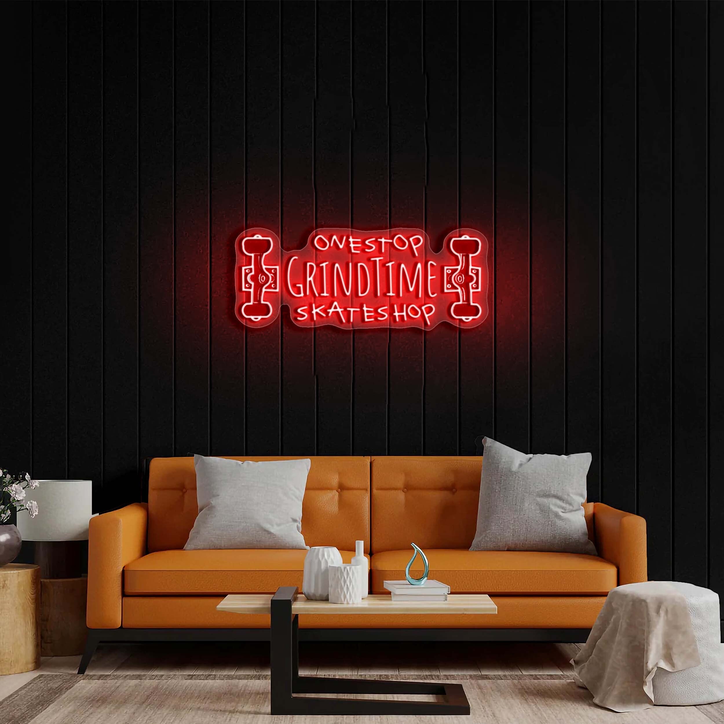 GRINDTIME - Premium Neon Artwork