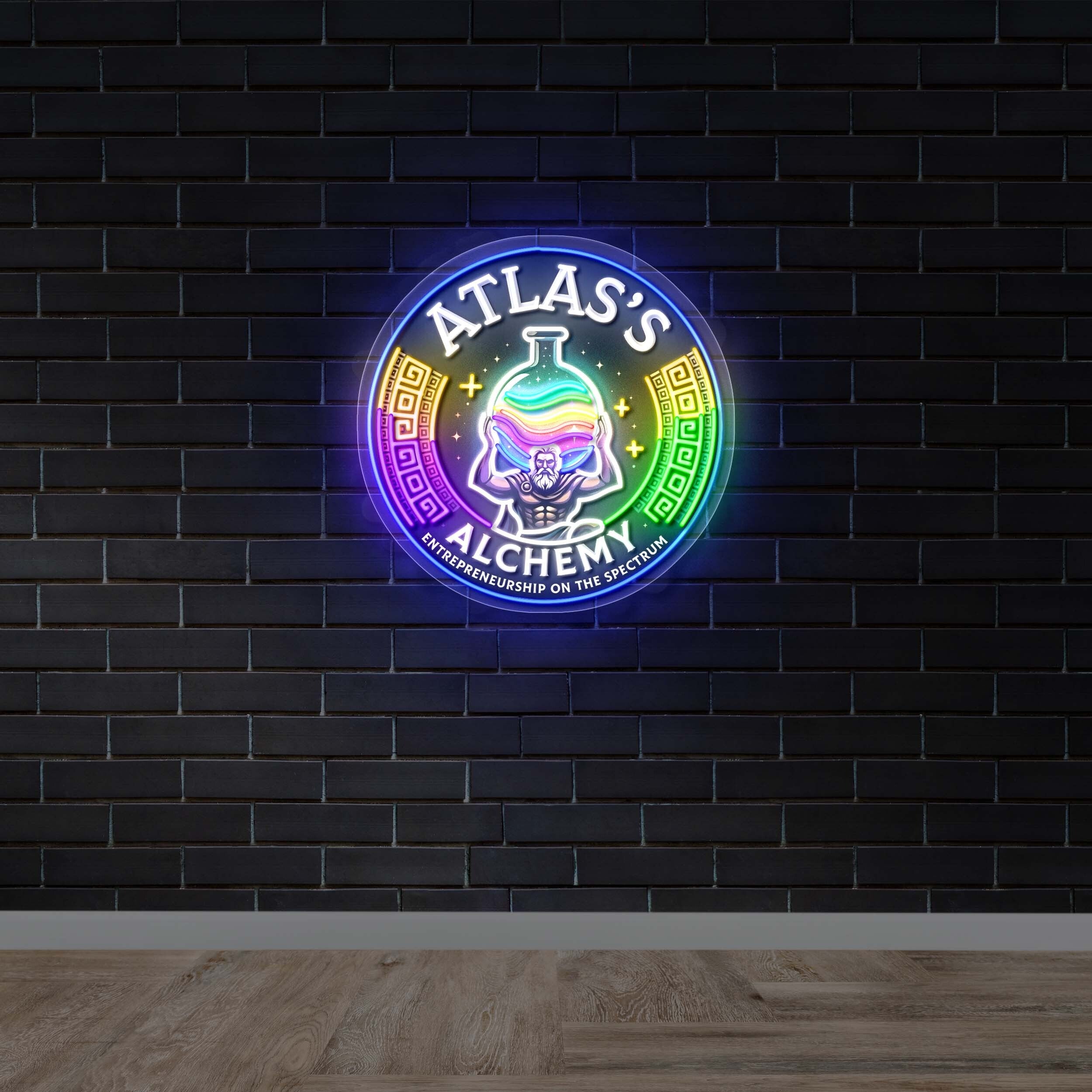 ATLAS'S ALCHEMY - Premium Neon Artwork