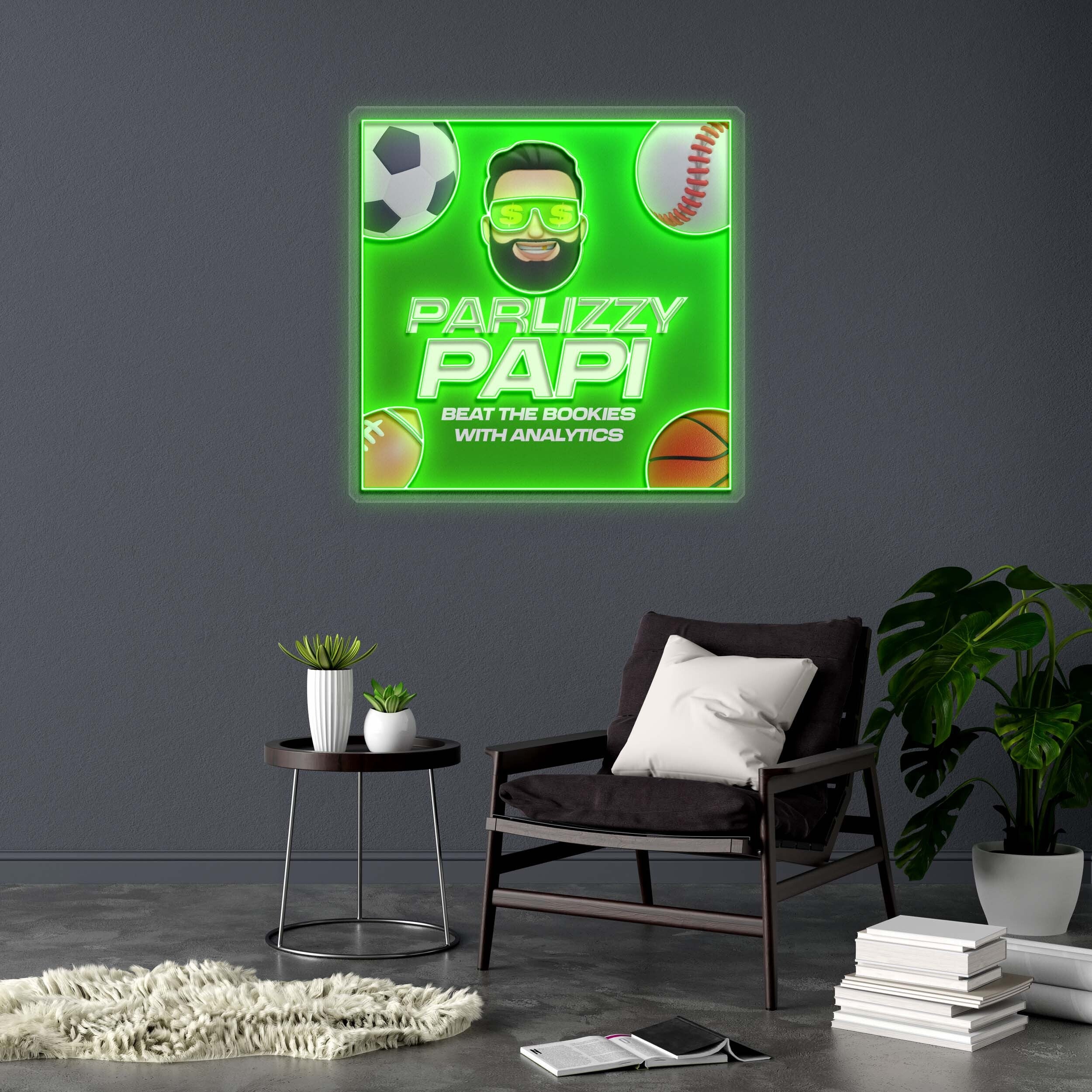 PARLIZZY PAPI - Premium Neon Artwork